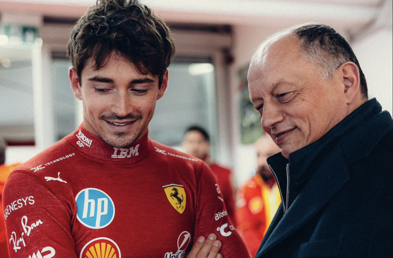 Charles Leclerc’s verdict on Lewis Hamilton’s first Ferrari test