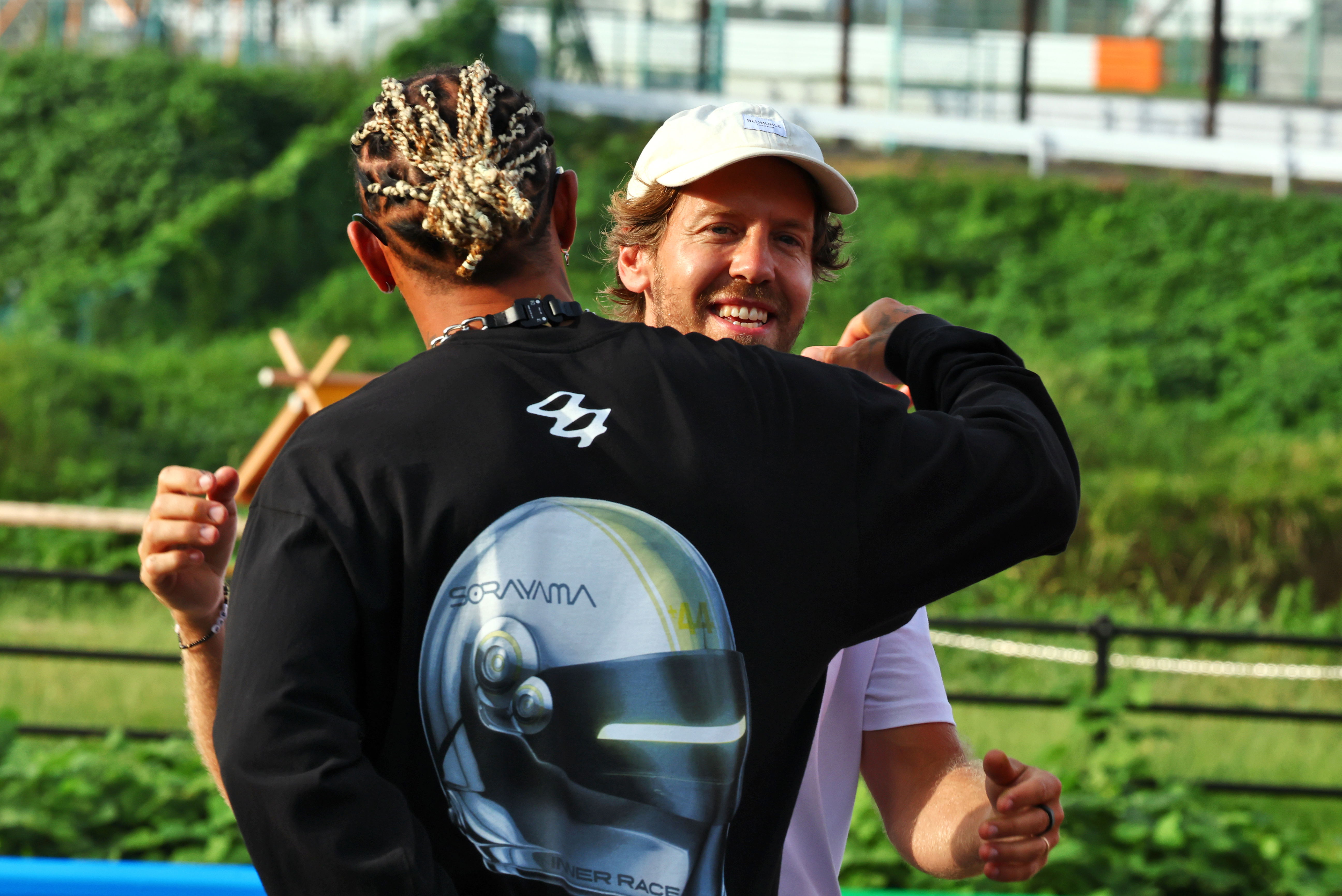 Sebastian Vettel has “fingers crossed” for Lewis Hamilton’s Ferrari F1 title bid