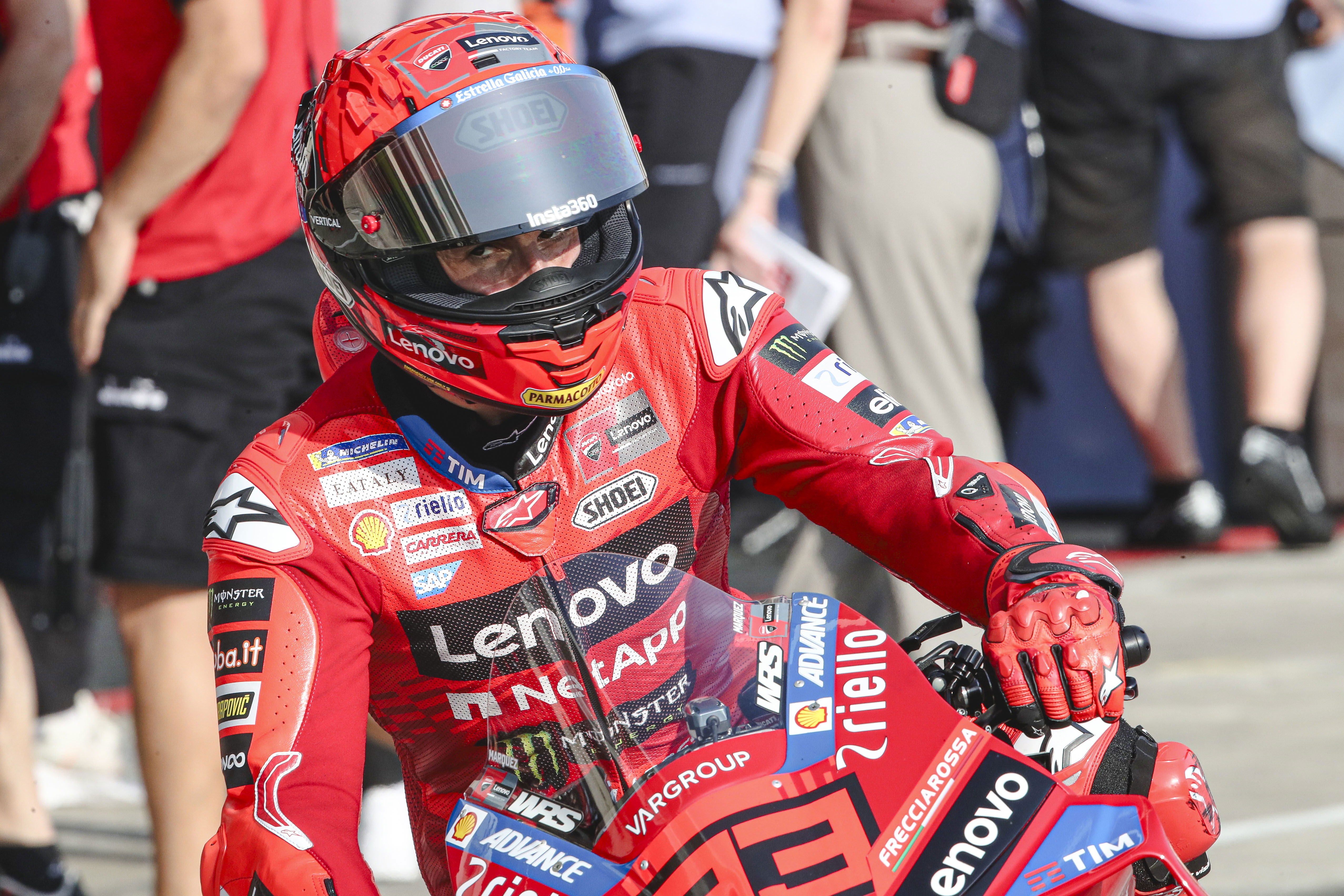 2025 Qatar MotoGP: Marc Marquez snatches pole, Pecco Bagnaia 11th after crash