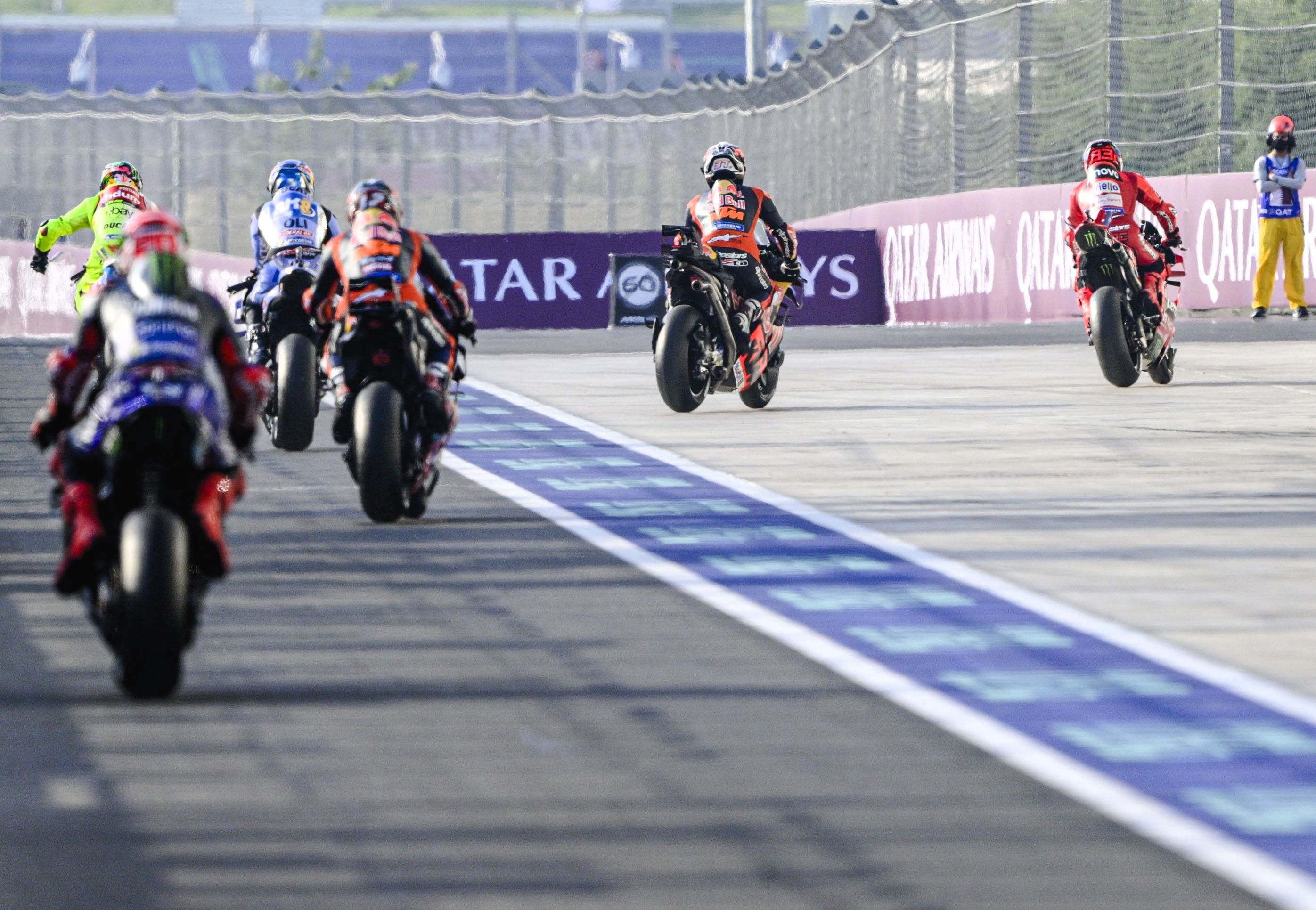 Marc Marquez fastest in Qatar warm-up as Vinales, Martin surprise