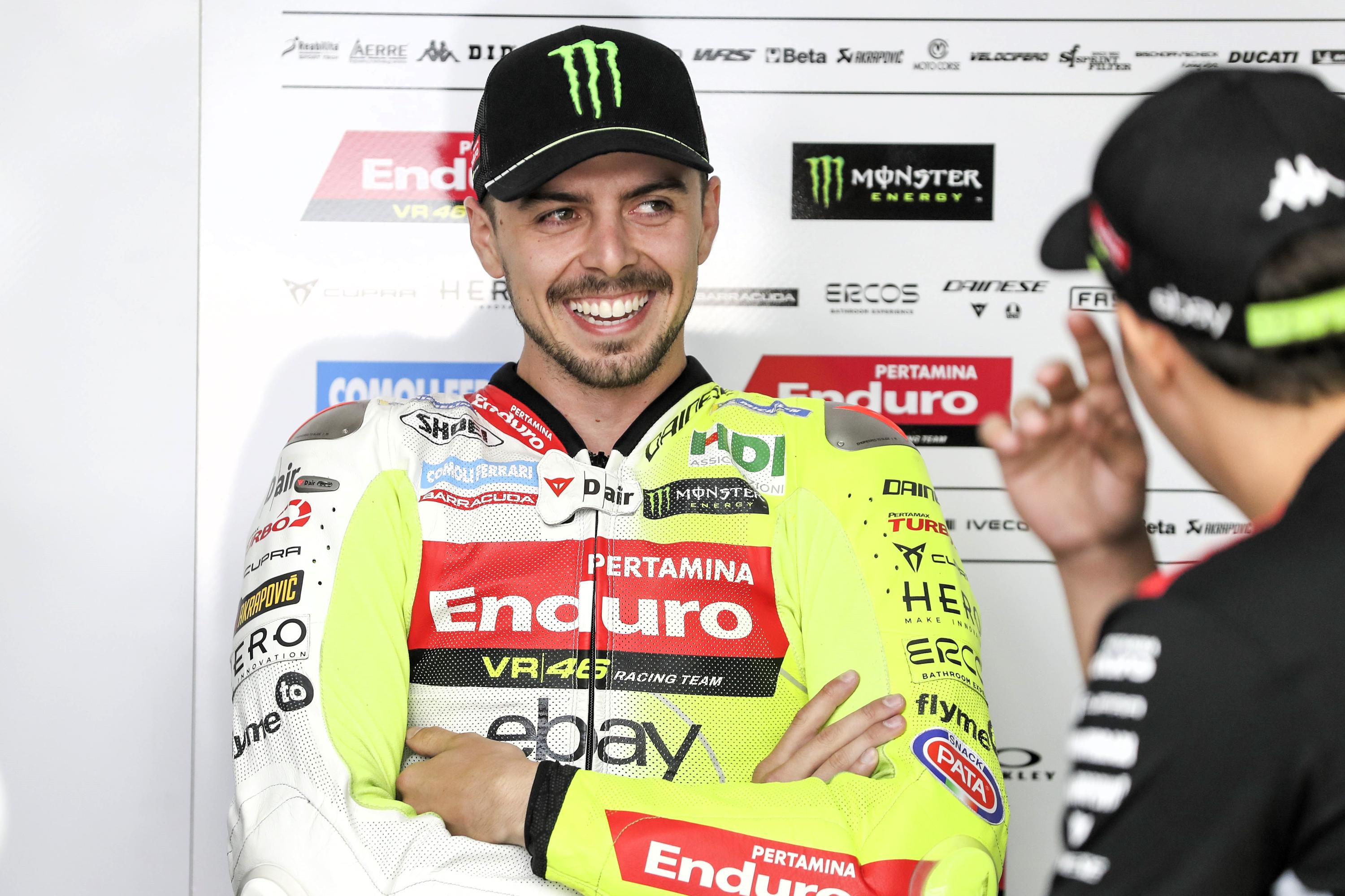 Fabio di Giannantonio: “I saw the umbrellas flying!” after surprise crash in MotoGP test