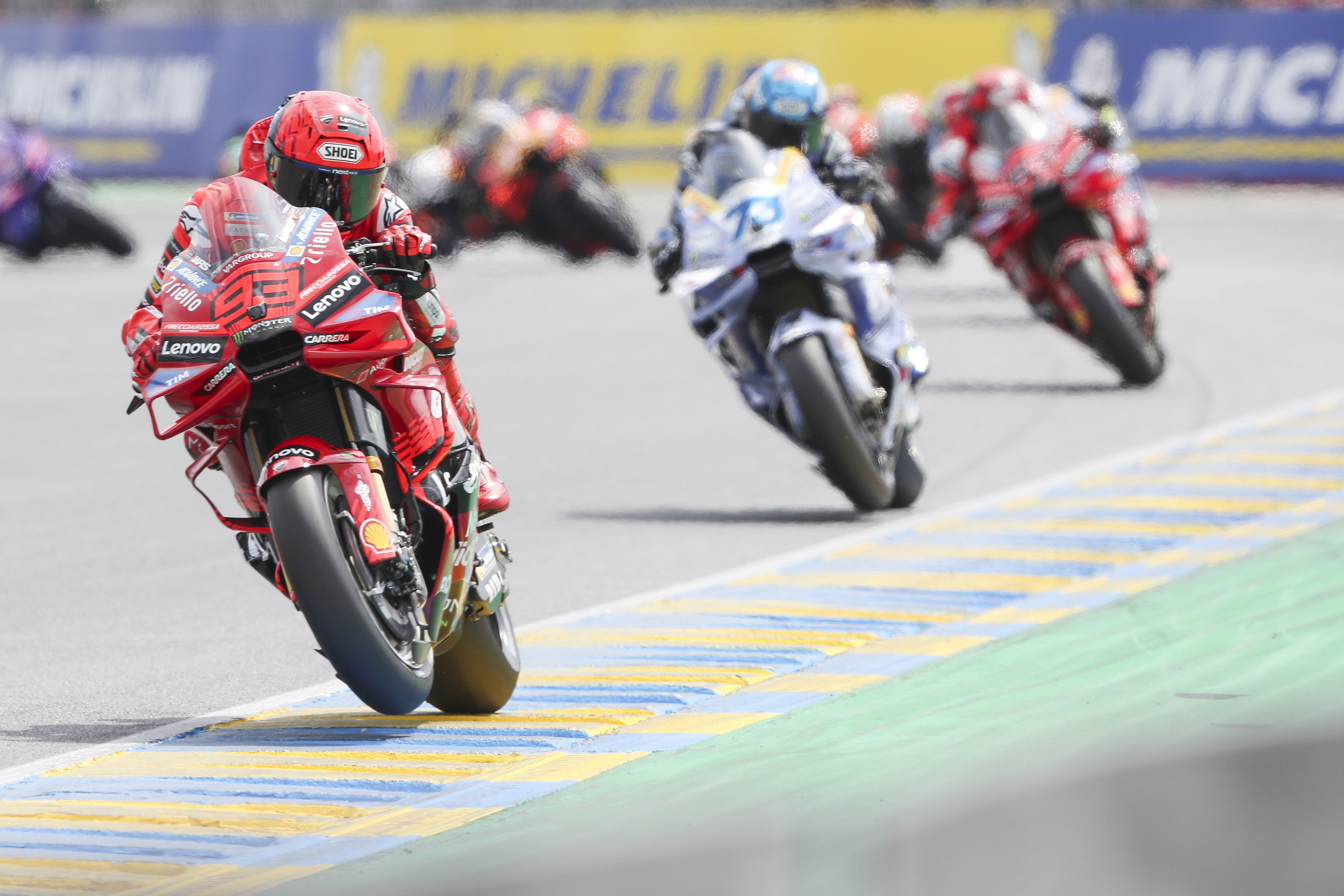 2025 French MotoGP: Marc Marquez takes historic sprint win, Pecco Bagnaia crashes