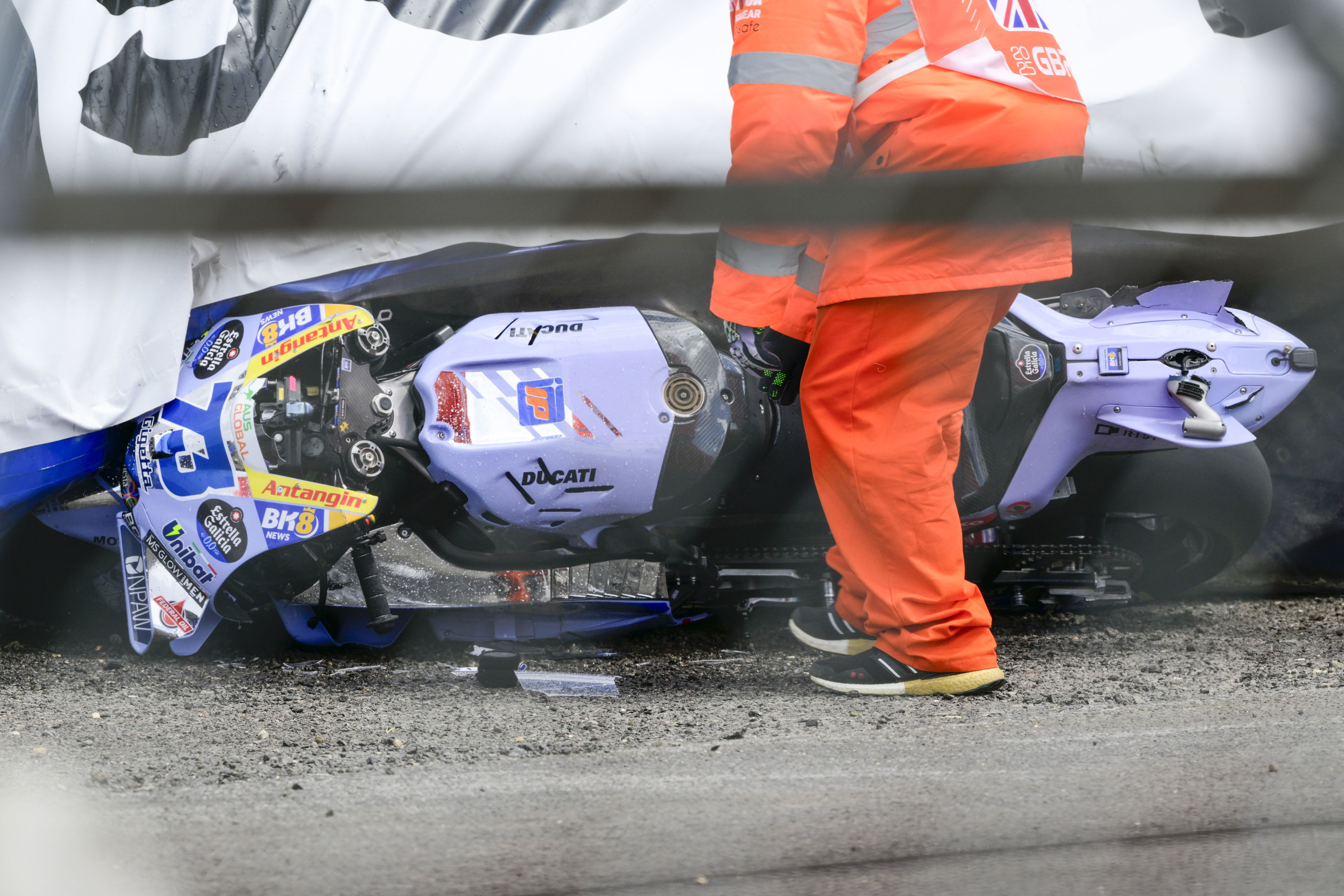 Alex Marquez slams Silverstone Turn 1 safety after British MotoGP crash