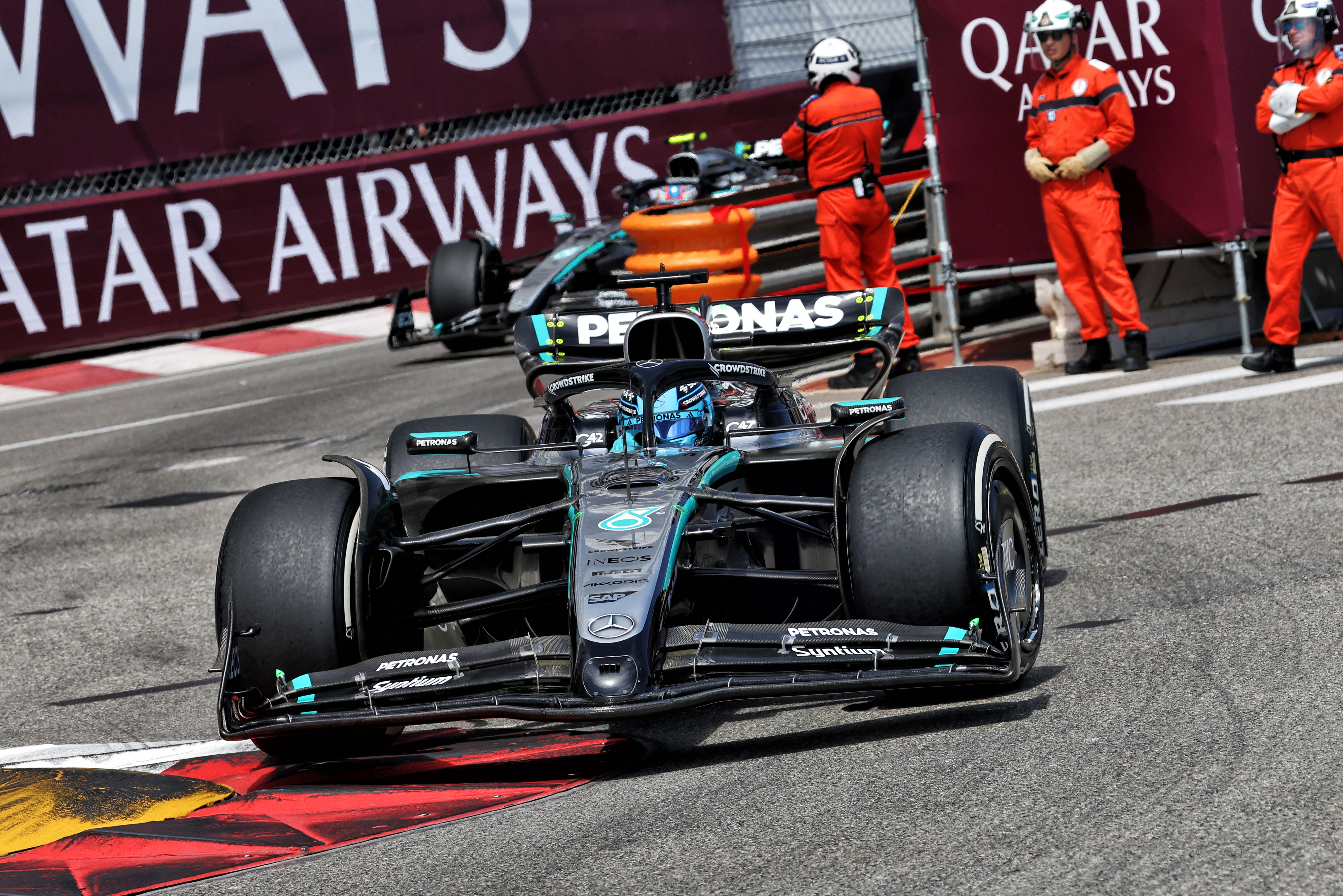George Russell penalty for corner cut raises concern for rival F1 team