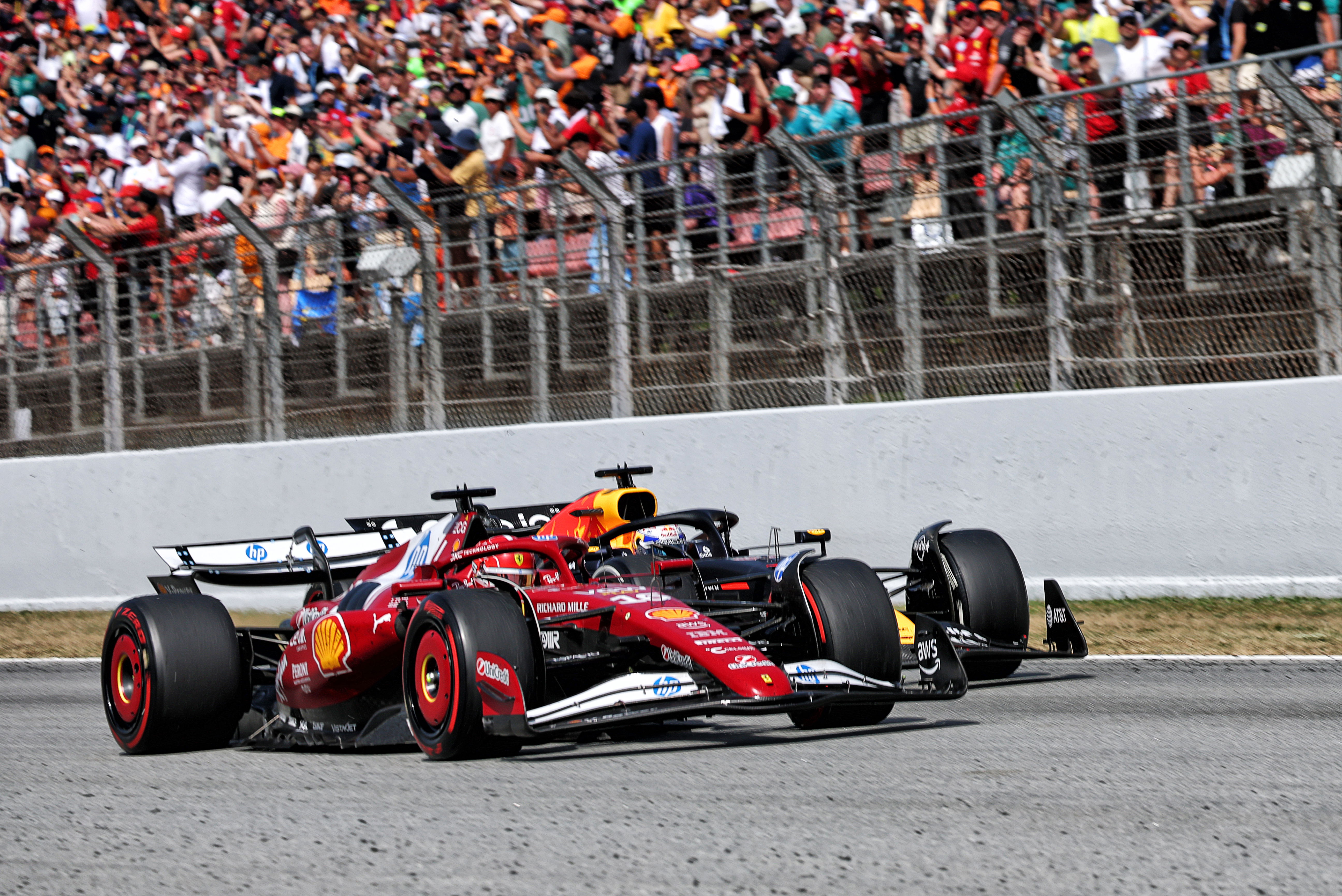 FIA deliver verdict on Max Verstappen v Charles Leclerc clash at F1 Spanish Grand Prix