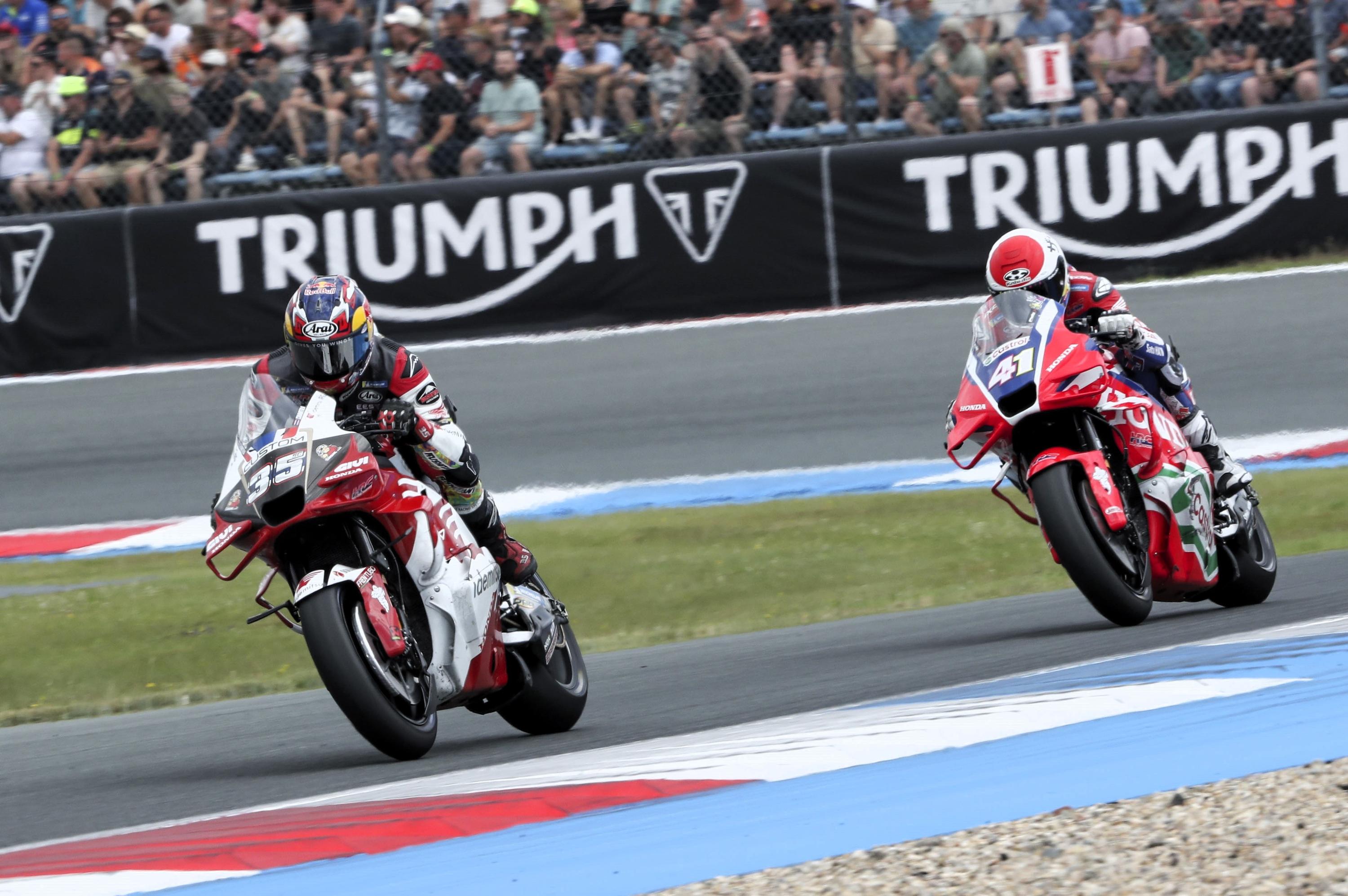 Aleix Espargaro credited as a MotoGP rider scores his first point