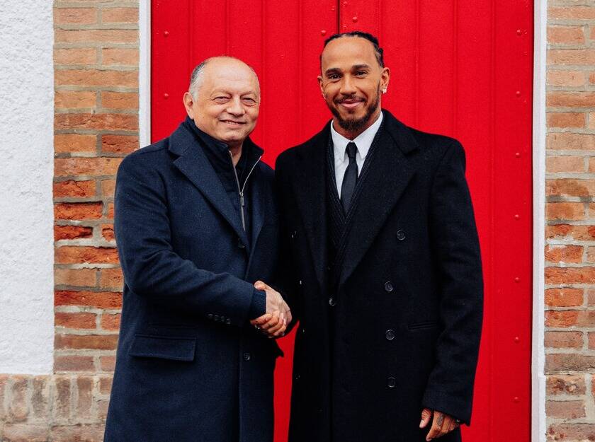 Das sagen Hamilton und Leclerc zur Vasseur-Verlängerung bei Ferrari