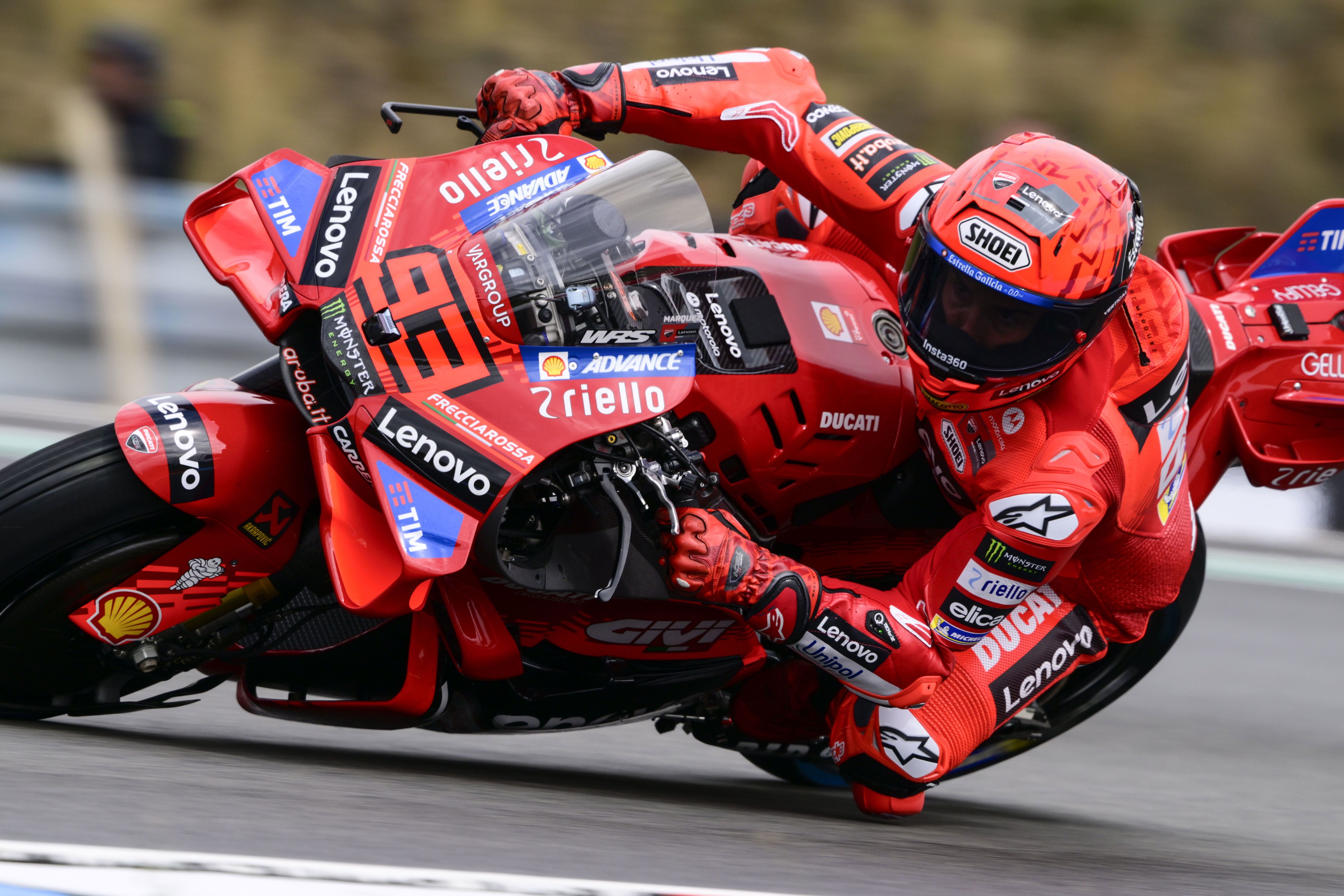 2025 Czech MotoGP: Marc Marquez tops wet-to-dry FP1 despite early bike dramas