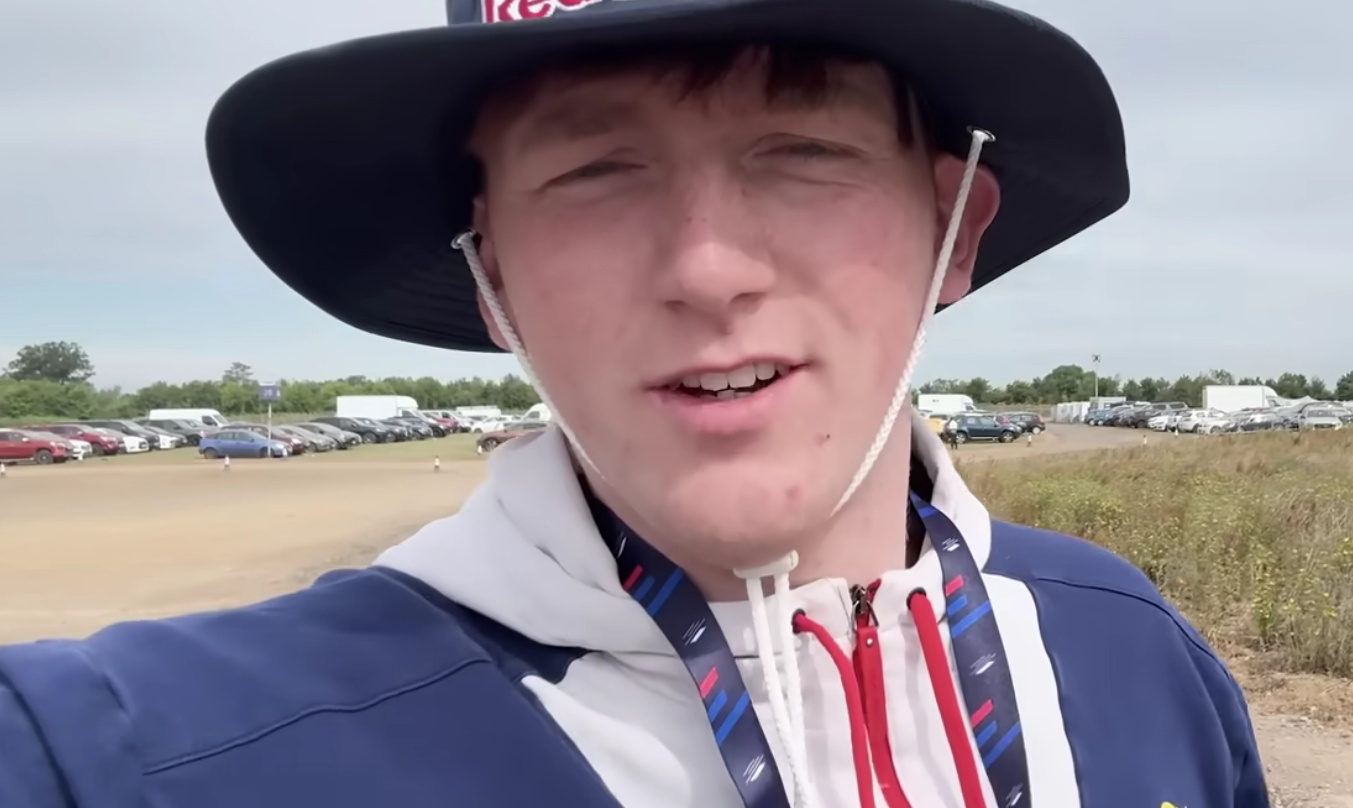 YouTuber Angryginge reacts after arrest at F1 British Grand Prix