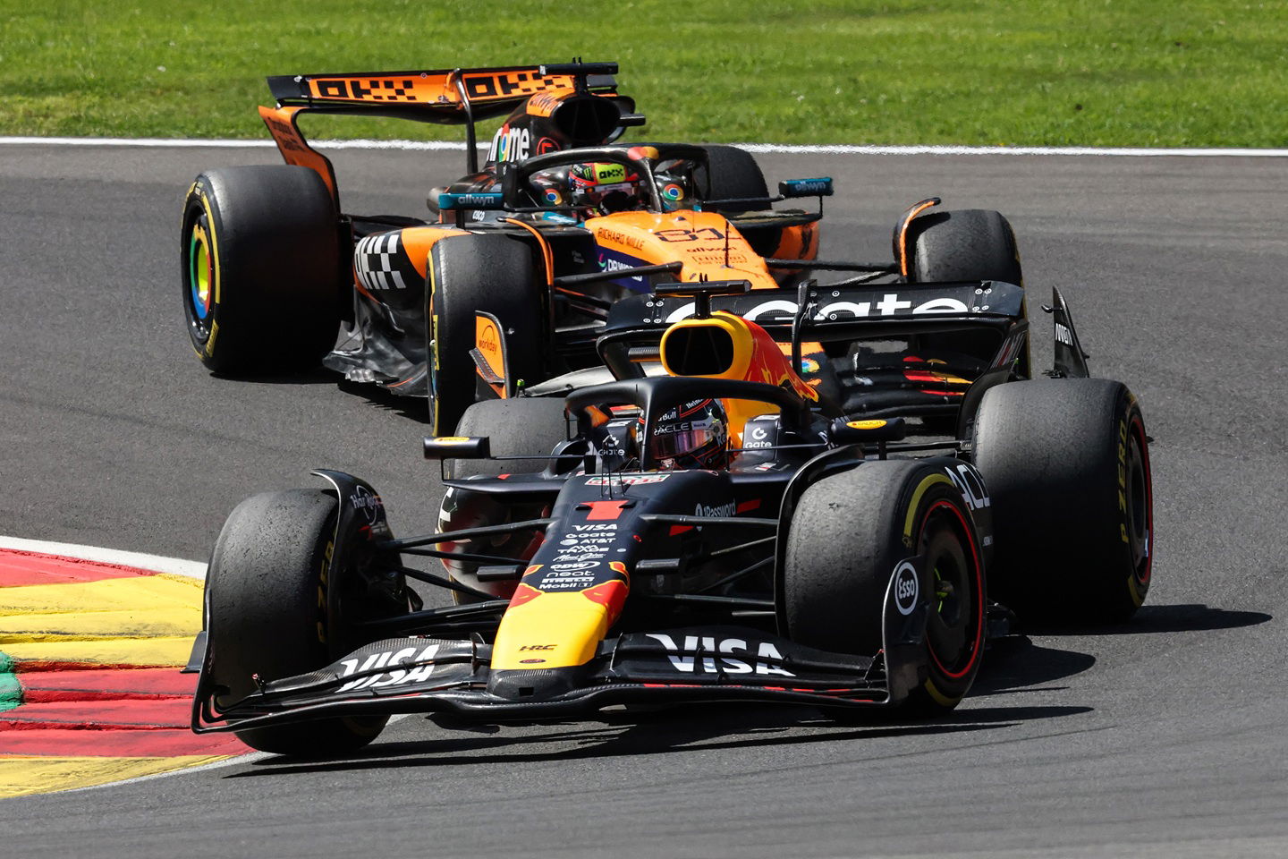 Oscar Piastri laments lack of straight line speed after losing Belgian GP sprint