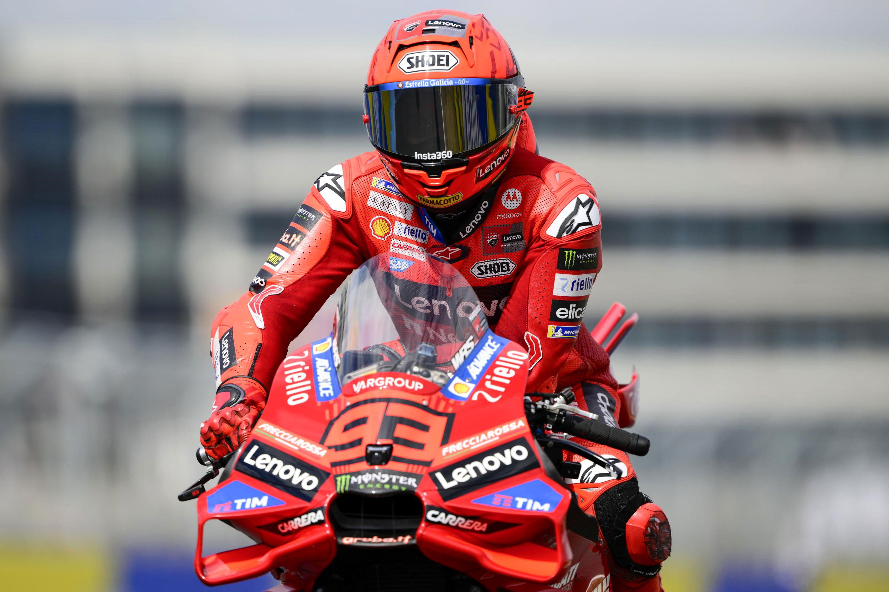 Marc Marquez 1st, Francesco Bagnaia last in Hungarian MotoGP warm-up