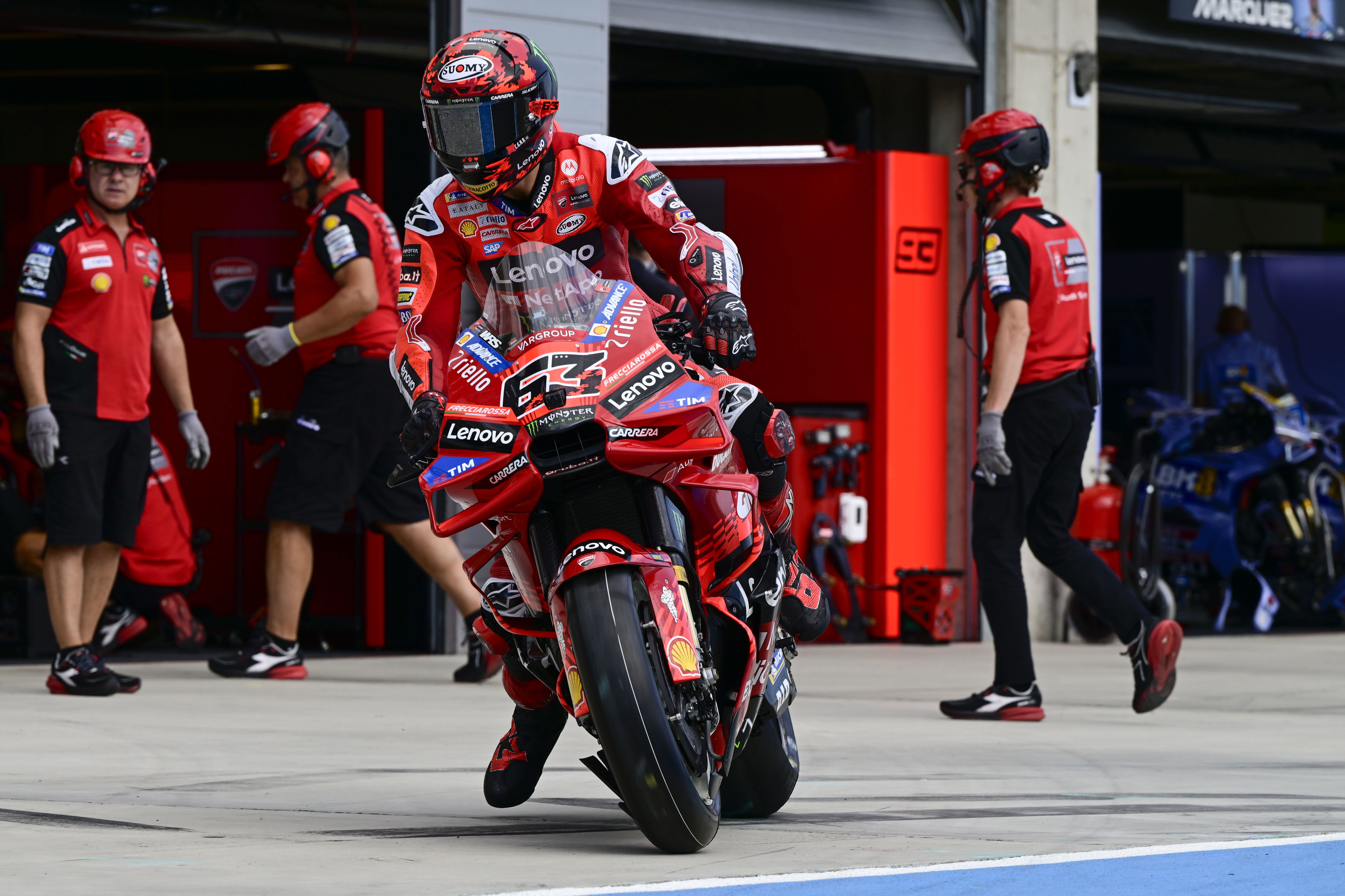 Ducati “not happy” after Pecco Bagnaia Hungarian MotoGP Q1 exit