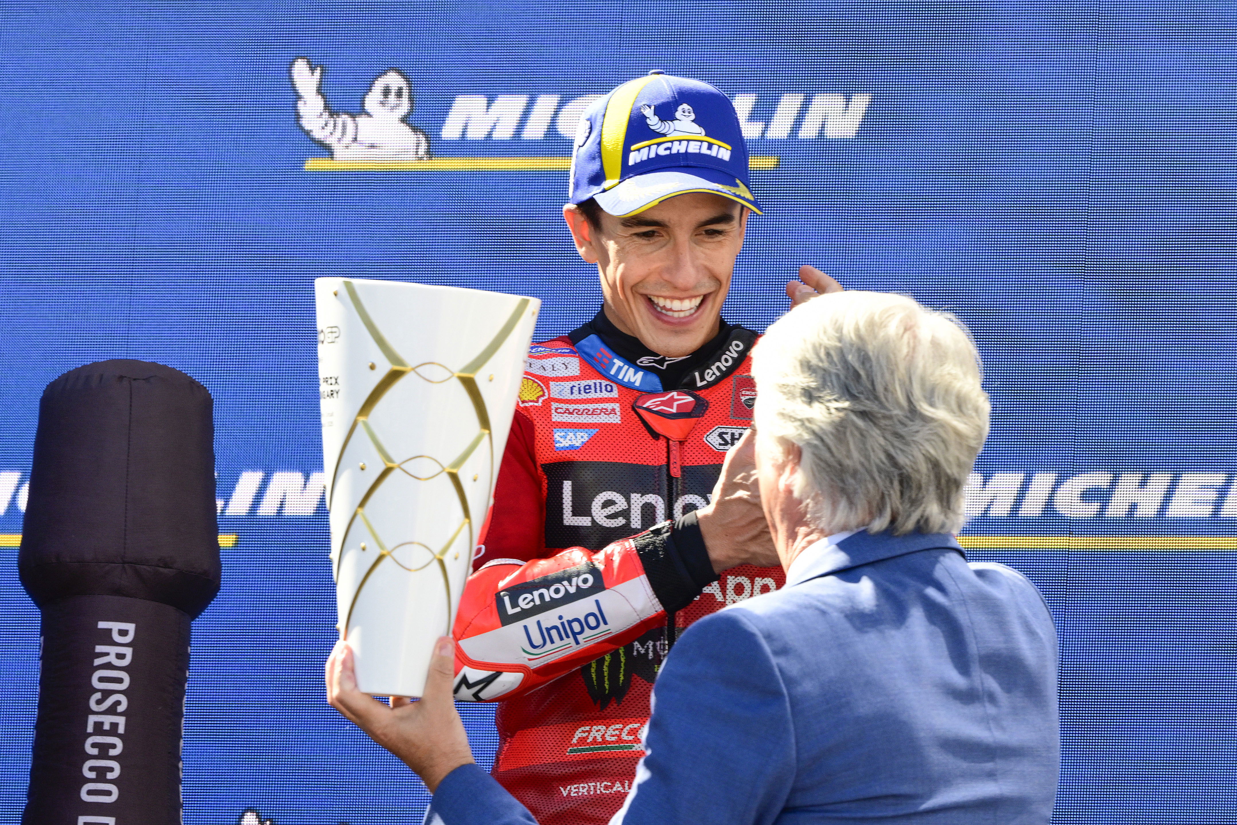Marc Marquez avoided a repeat of Lando Norris trophy gaffe at Hungarian MotoGP
