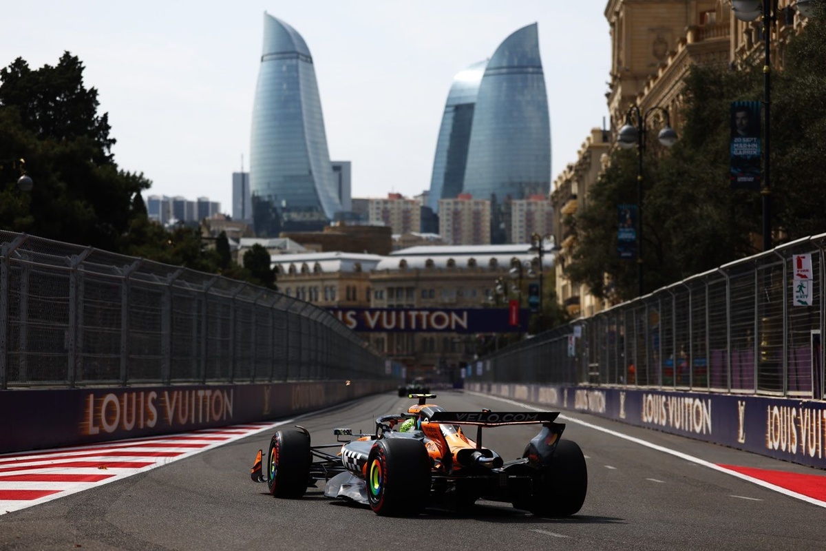 2025 Azerbaycan Yarış 1. antrenman: McLaren 1-2, Leclerc 3. sırada