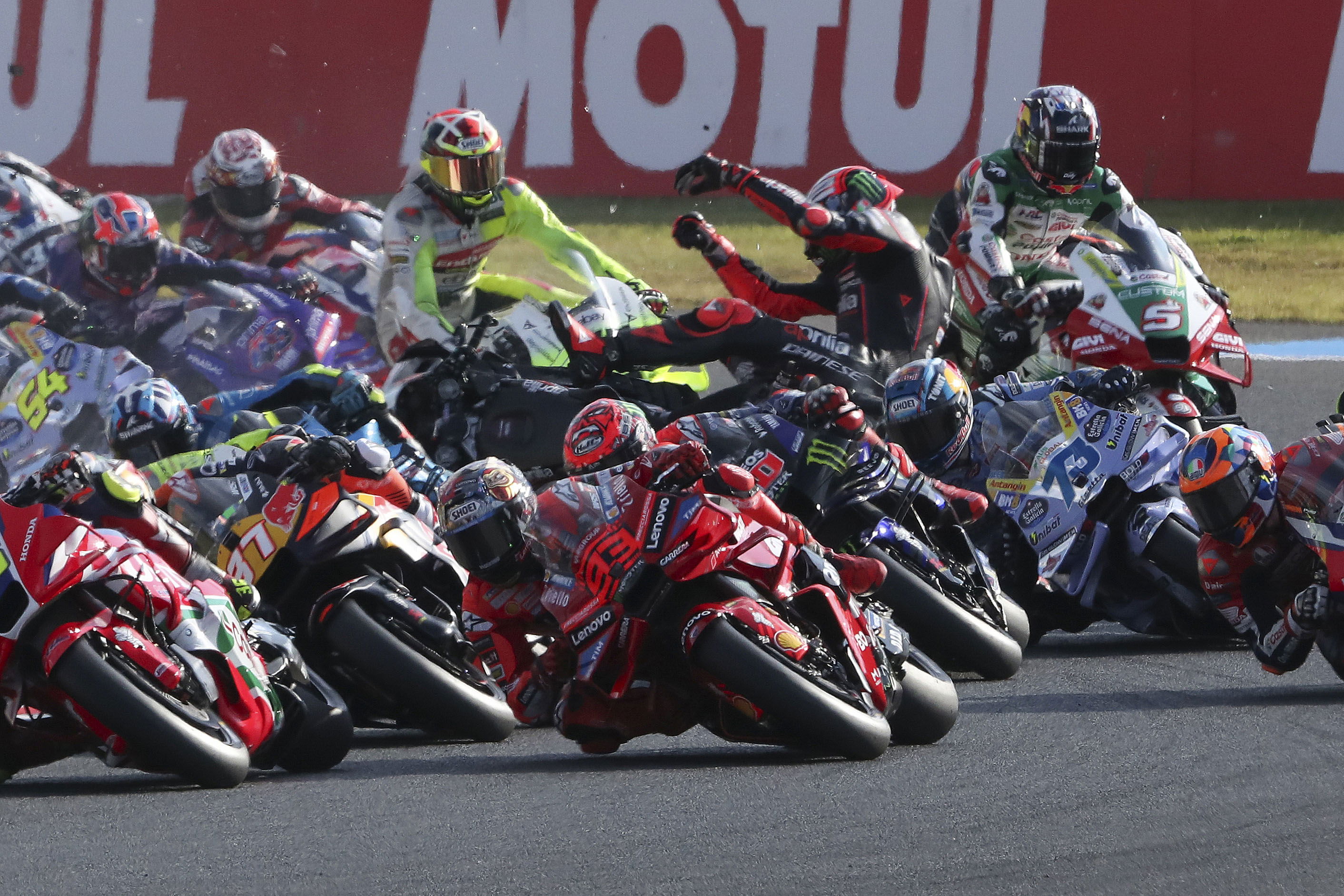 Aprilia MotoGP boss rues Jorge Martin’s “serious misjudgement” in Motegi smash
