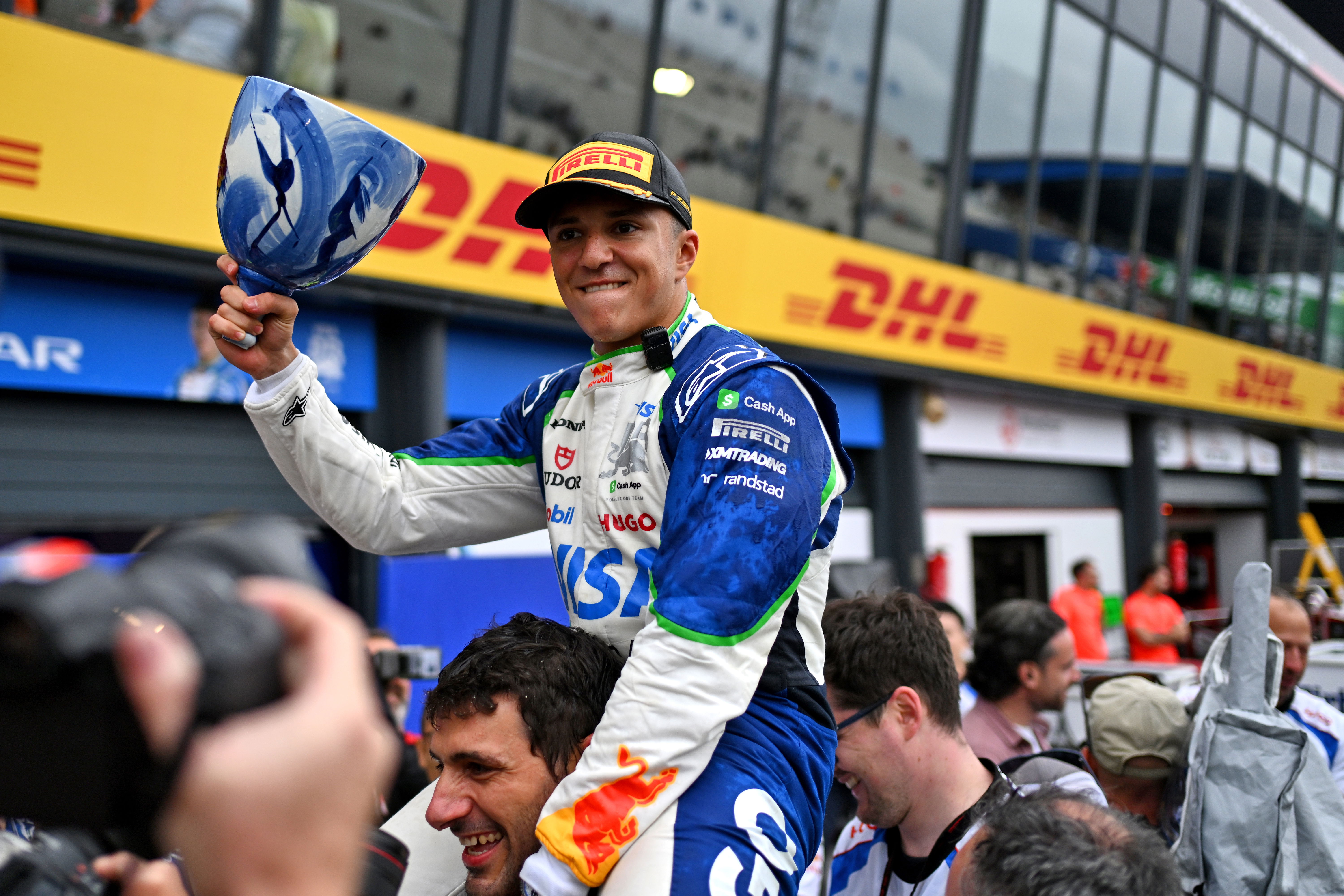 Isack Hadjar trophy update after post-race celebration accident at F1 Dutch GP