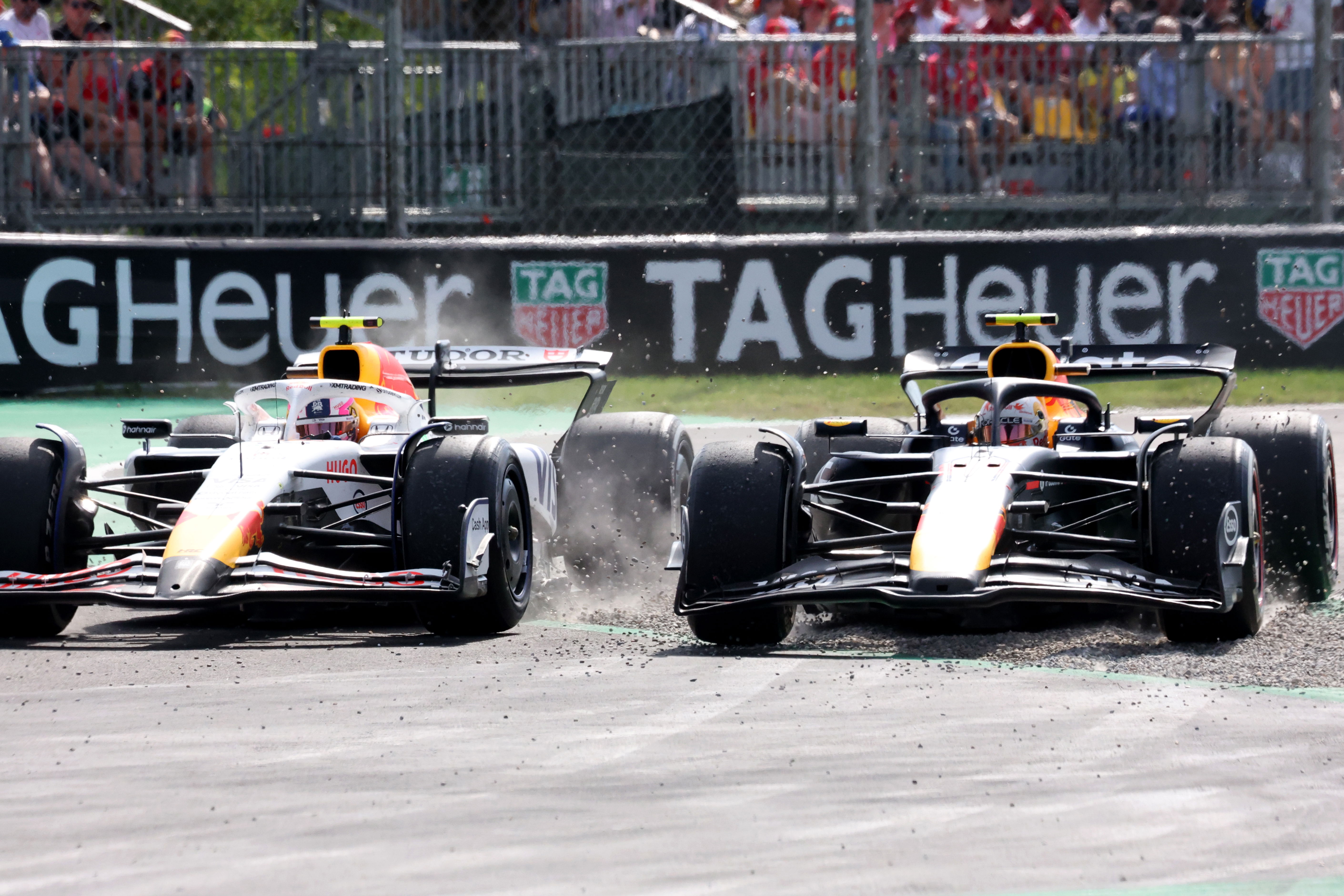 Yuki Tsunoda points finger at Liam Lawson for ‘crossing the line’ after Monza F1 clash
