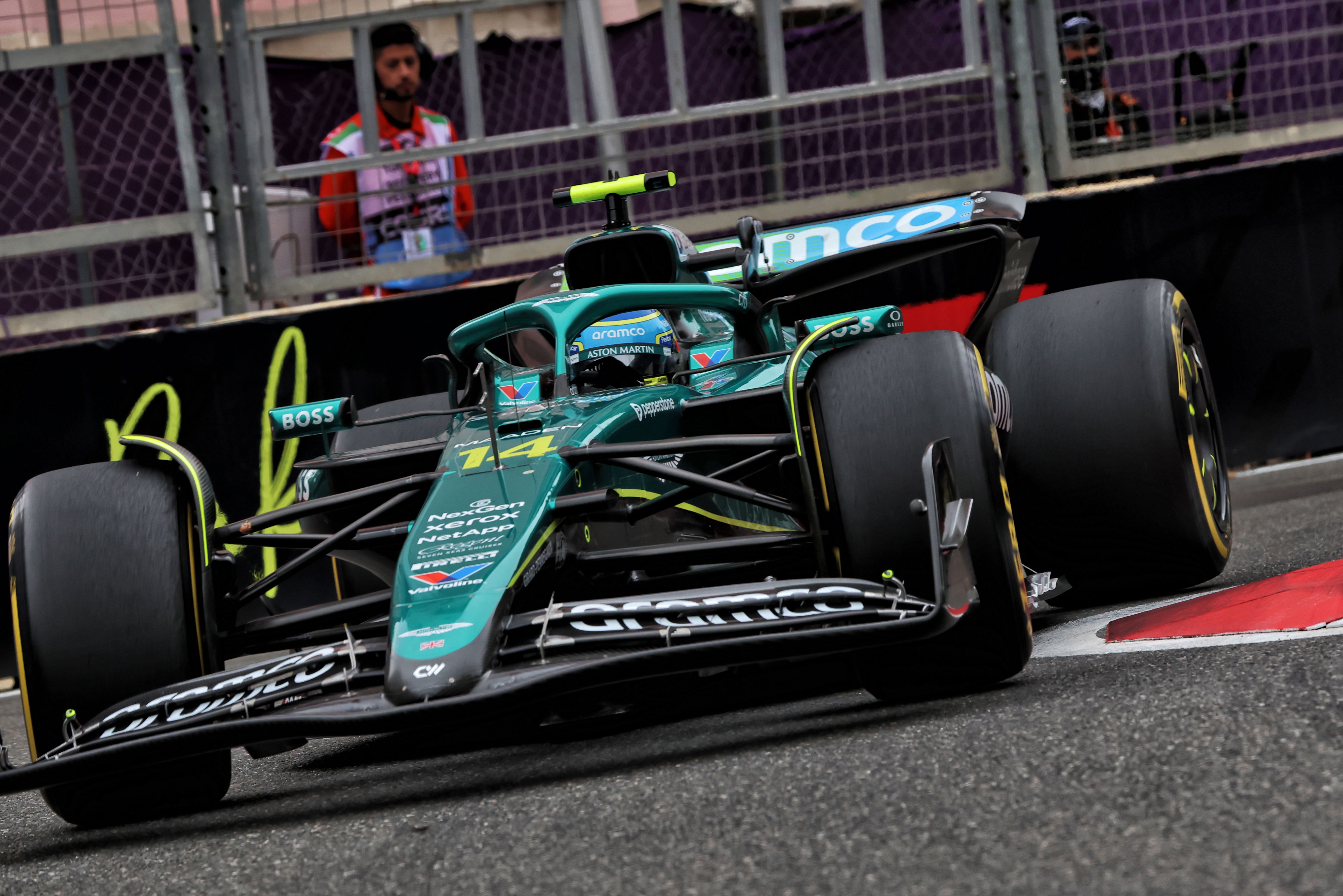 Fernando Alonso explains Azerbaijan GP F1 jump start after reacting to Oscar Piastri