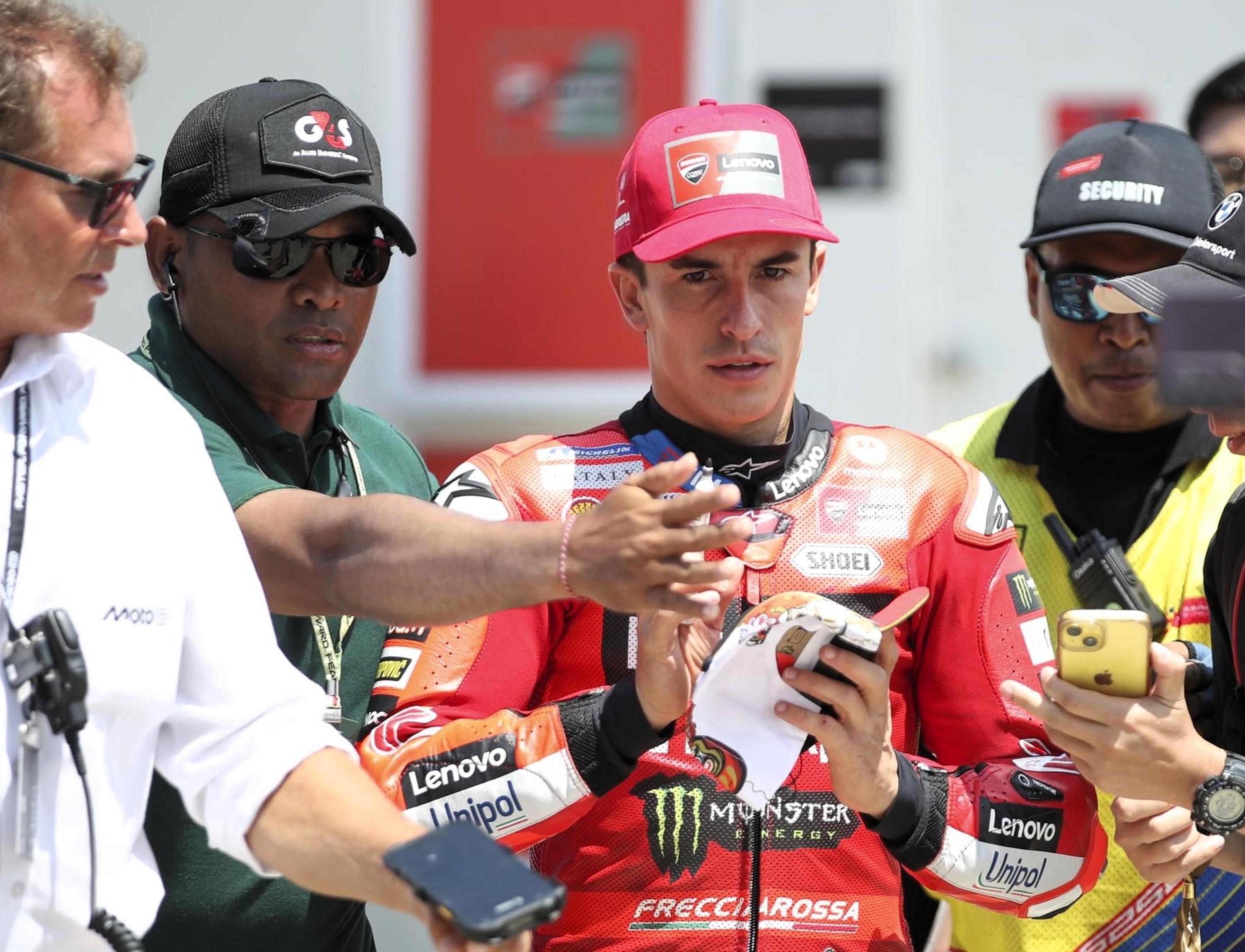 Marc Marquez injury fears after Bezzecchi clash in Indonesian MotoGP