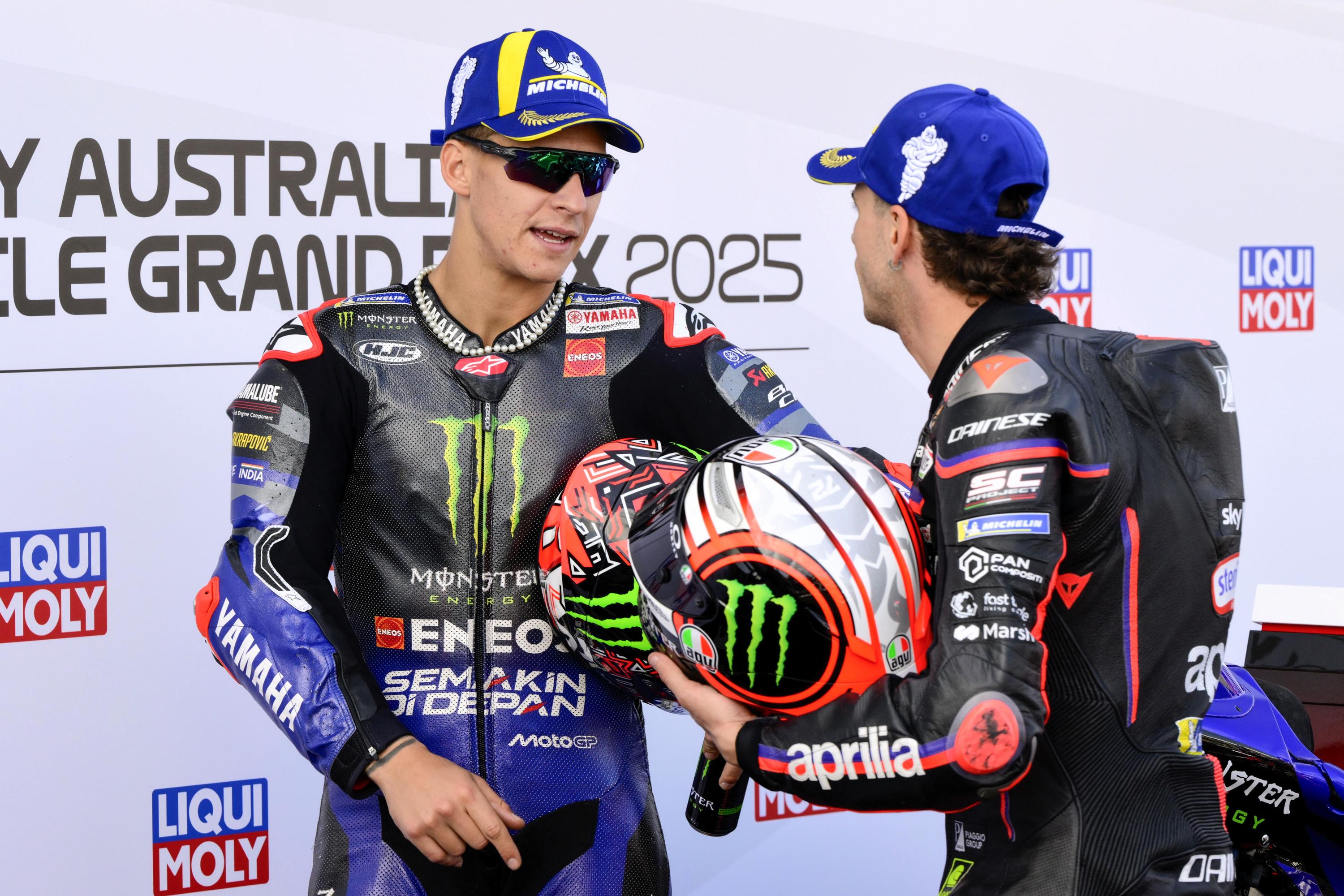Starting grid for the 2025 Australian MotoGP Sprint race