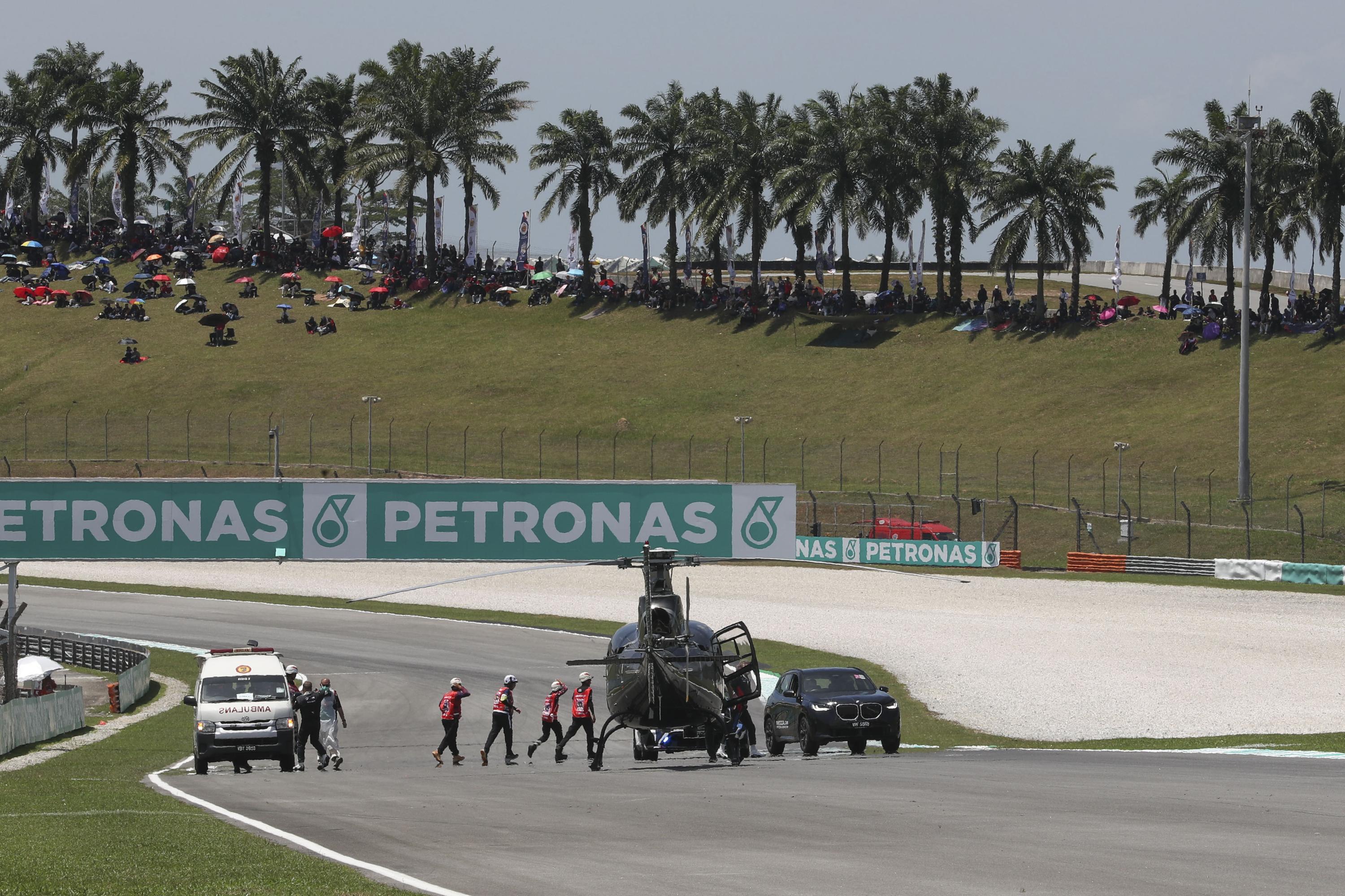 Updated: Jose Antonio Rueda, Noah Dettwiler Moto3 collision delays Malaysian MotoGP schedule Updated: Jose Antonio Rueda, Noah Dettwiler Moto3 collision delays Malaysian MotoGP schedule