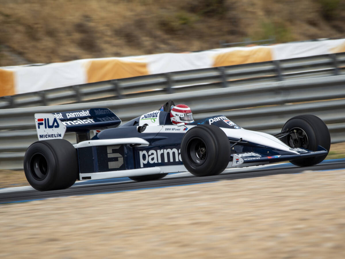 Ex-Weltmeister Nelson Piquet kehrte an das Steuer seines Brabham BT52 zurück