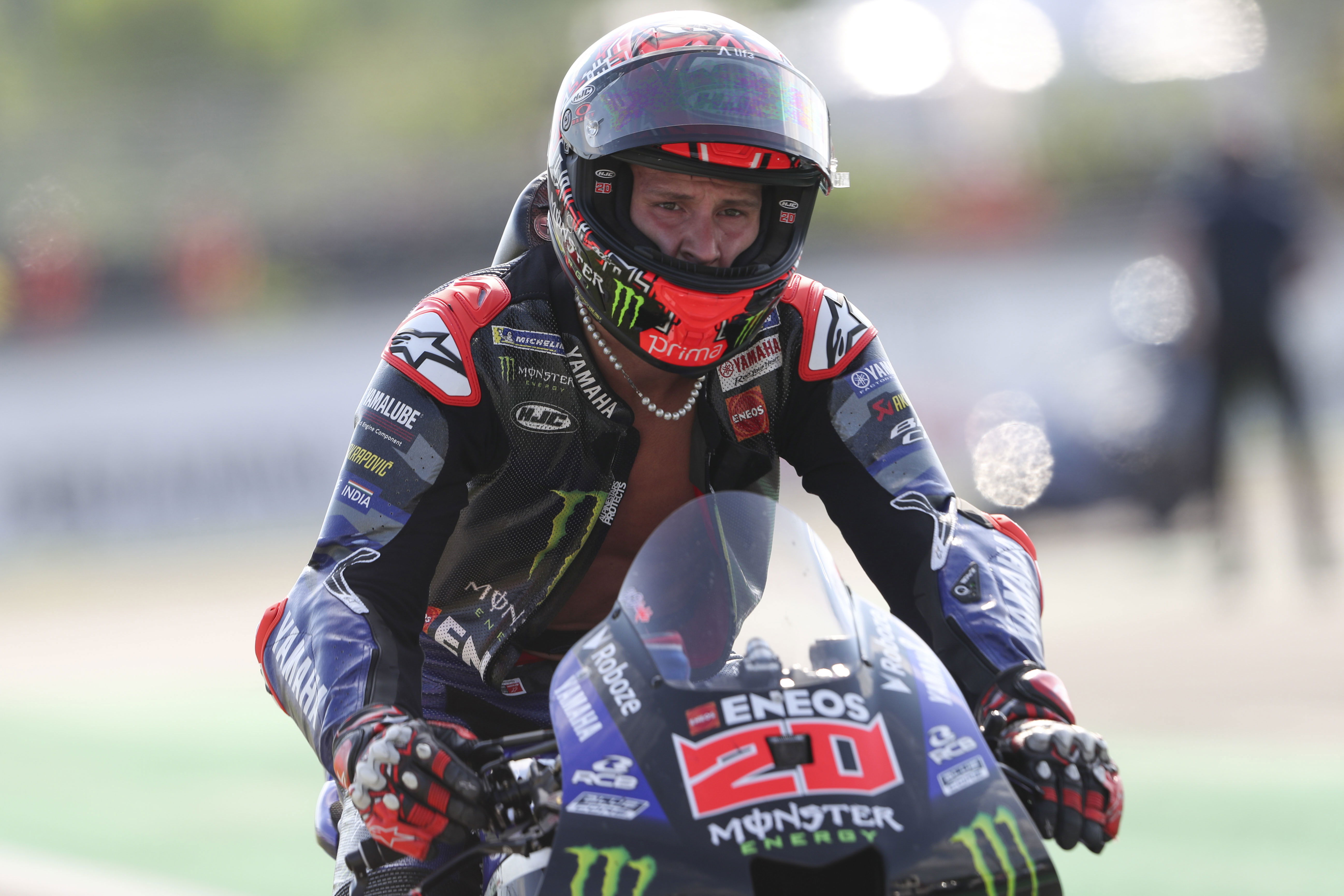 Fabio Quartararo “burning”, “impressed” by Alex Rins in Indonesia MotoGP race