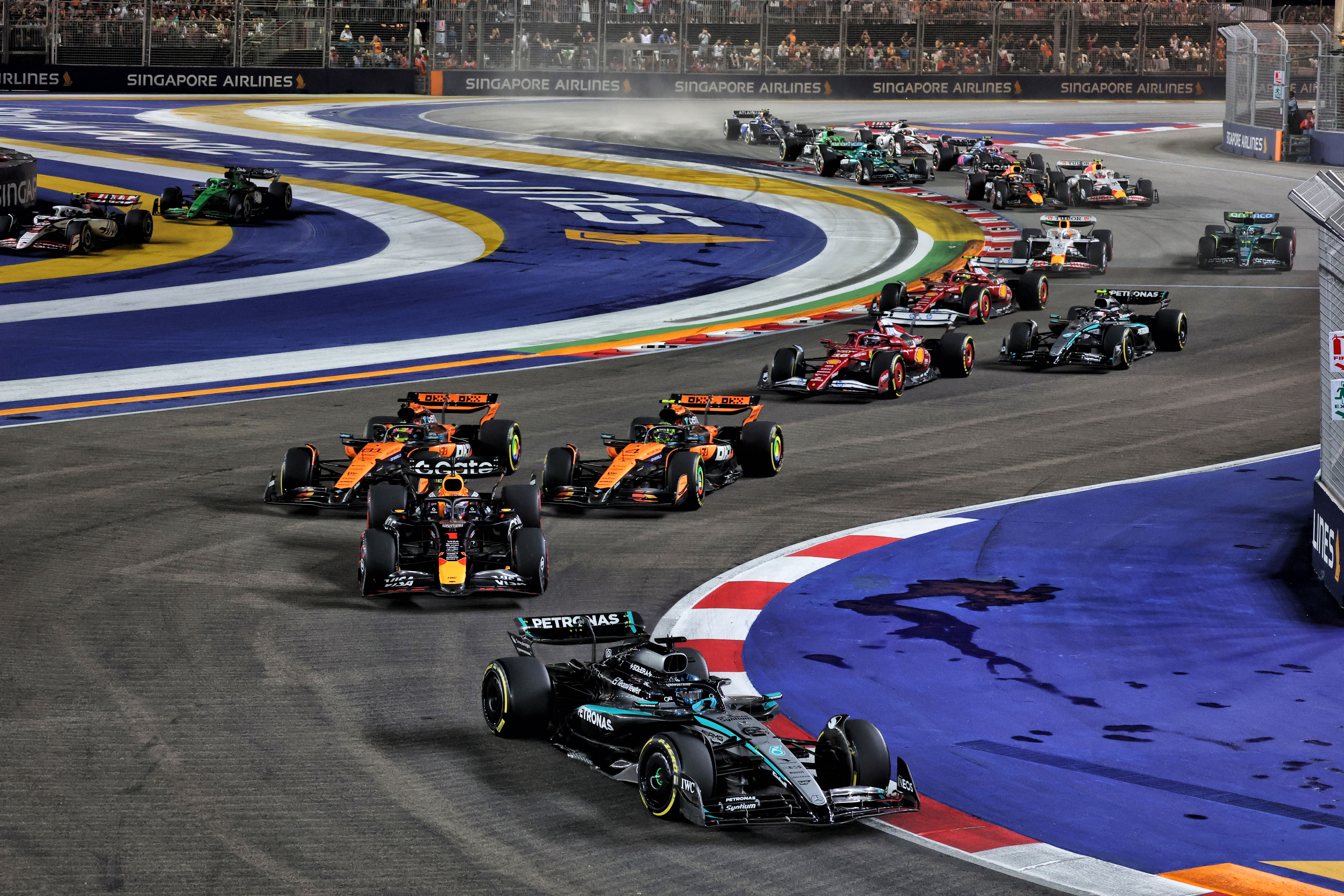 2025 F1 Singapore Grand Prix LIVE: George Russell vs Max Verstappen on front row