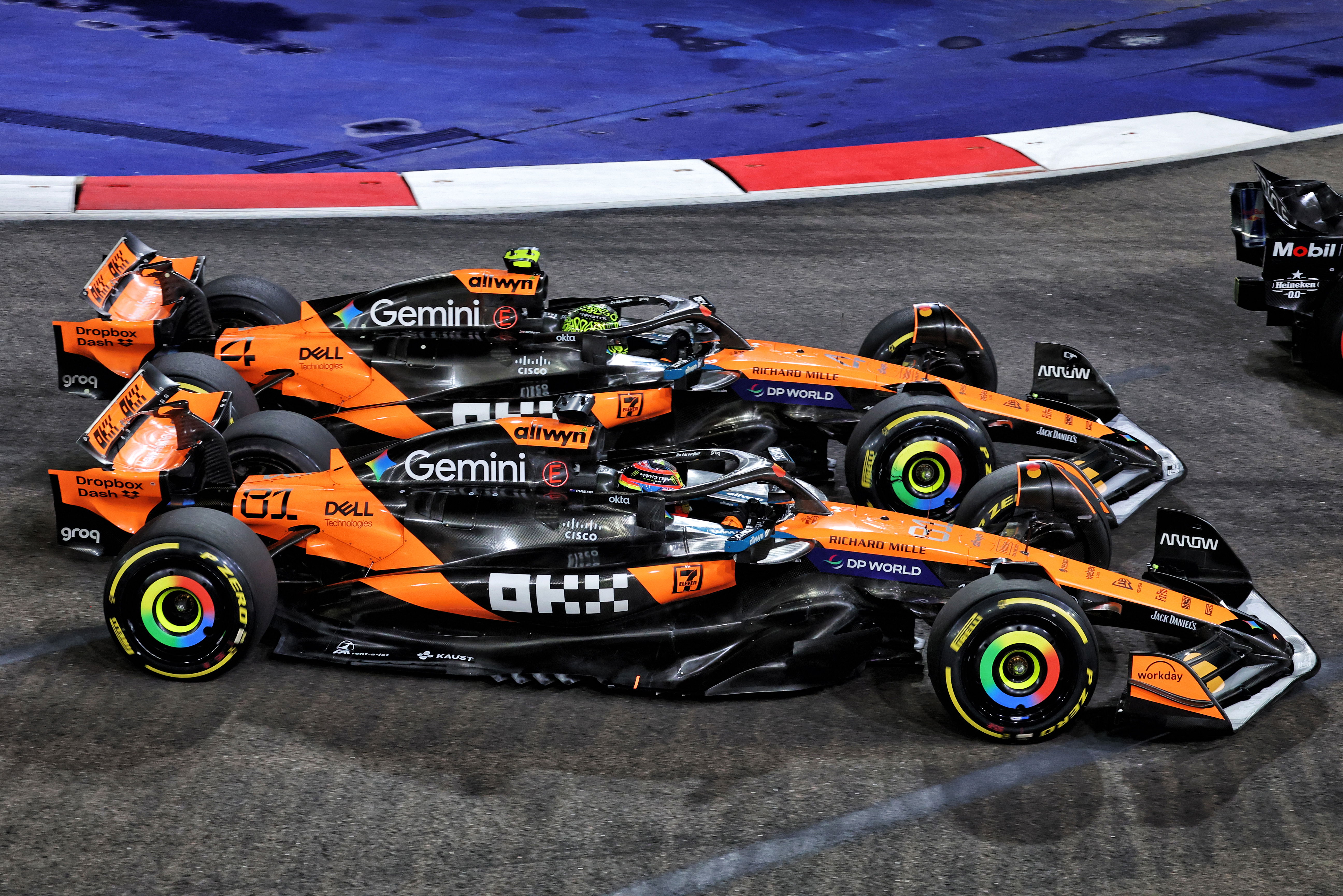 McLaren to review driver clash as F1 title tension reaches new high