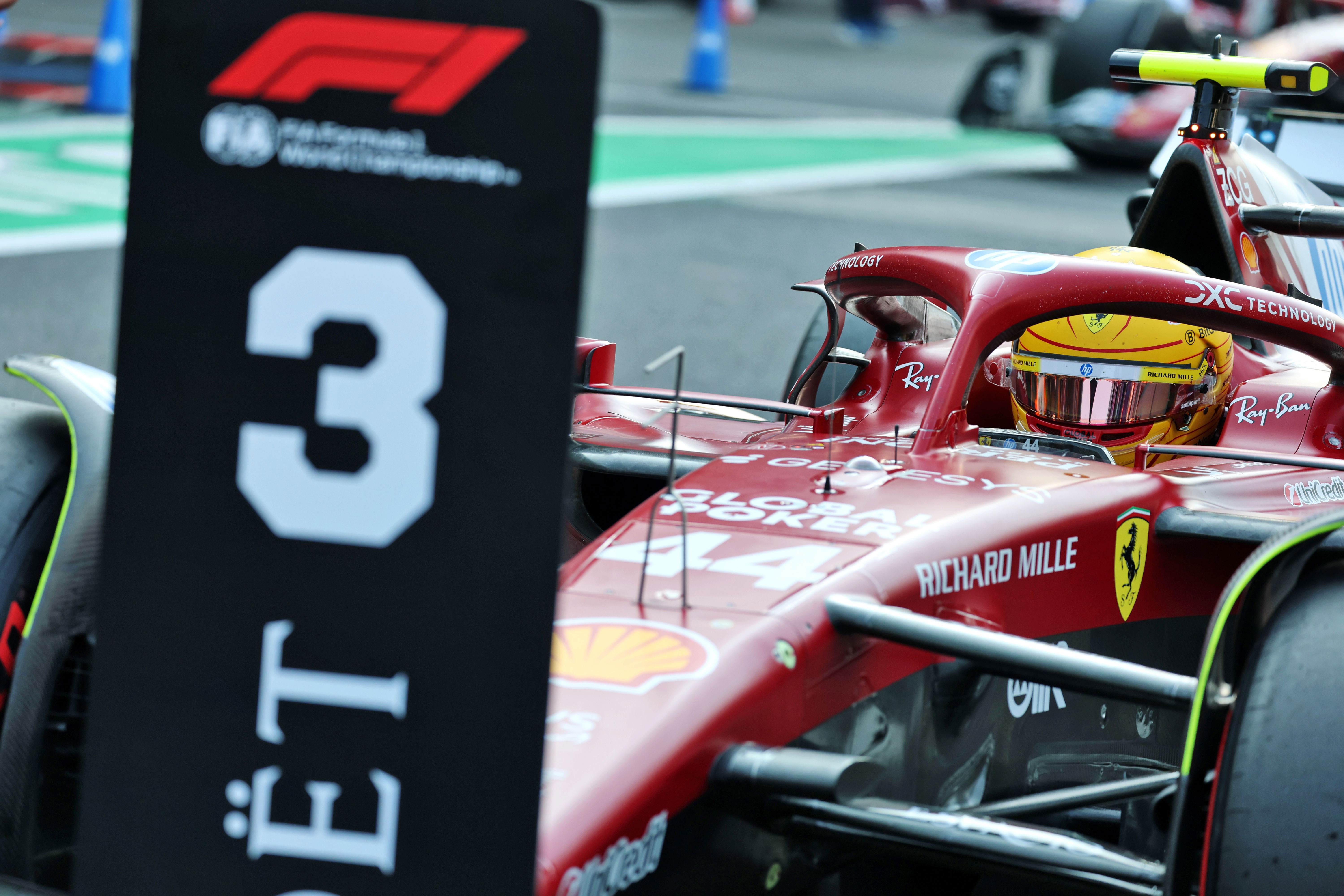 Lewis Hamilton vows to be ‘aggressive’ after best qualifying for Ferrari Lewis Hamilton vows to be ‘aggressive’ after best qualifying for Ferrari