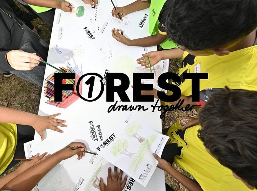 Sebastian Vettel bringt den Wald an die Formel-1-Strecke Sebastian Vettel bringt den Wald an die Formel-1-Strecke