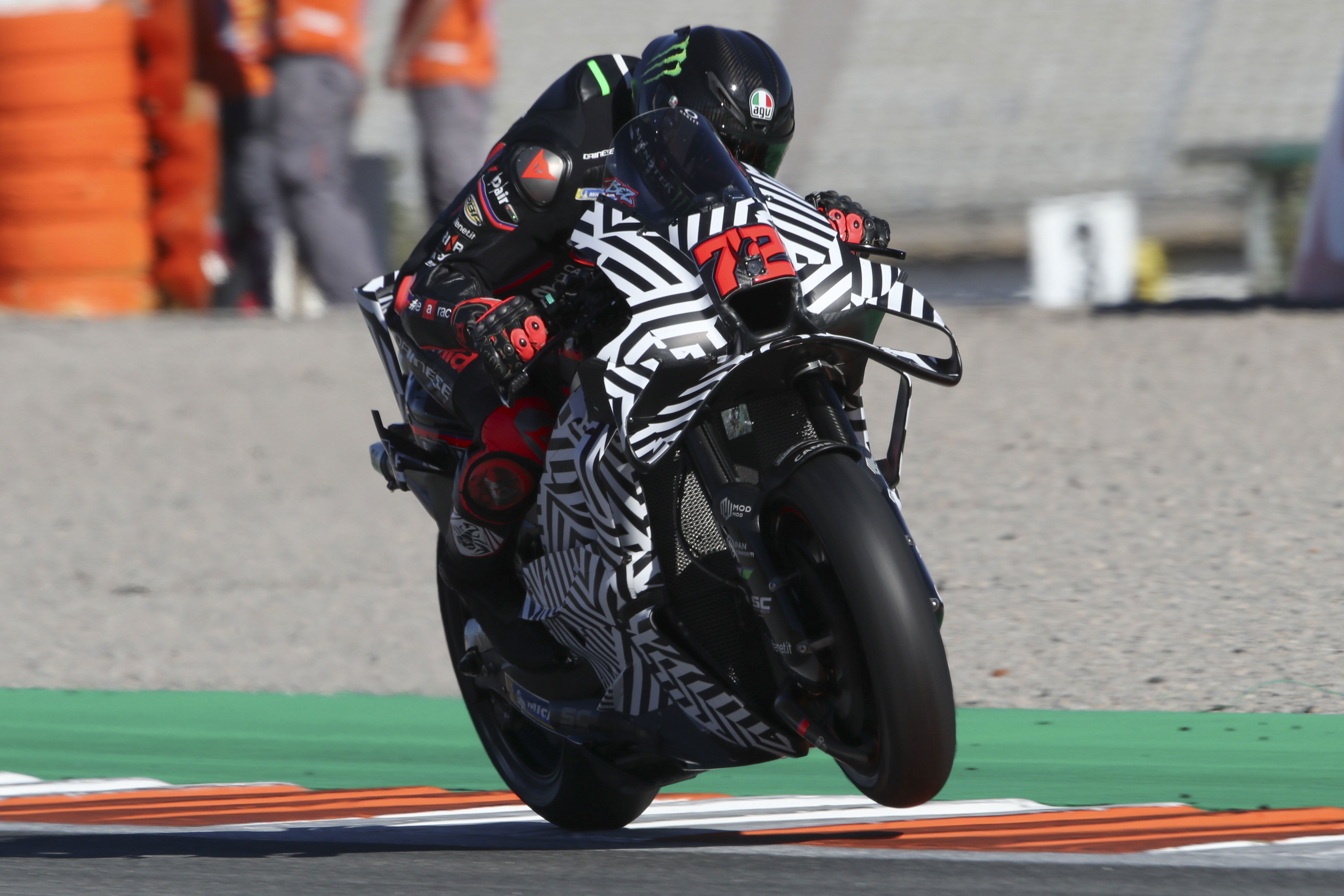Marco Bezzecchi debuts radical Aprilia aerodynamics at Valencia MotoGP test