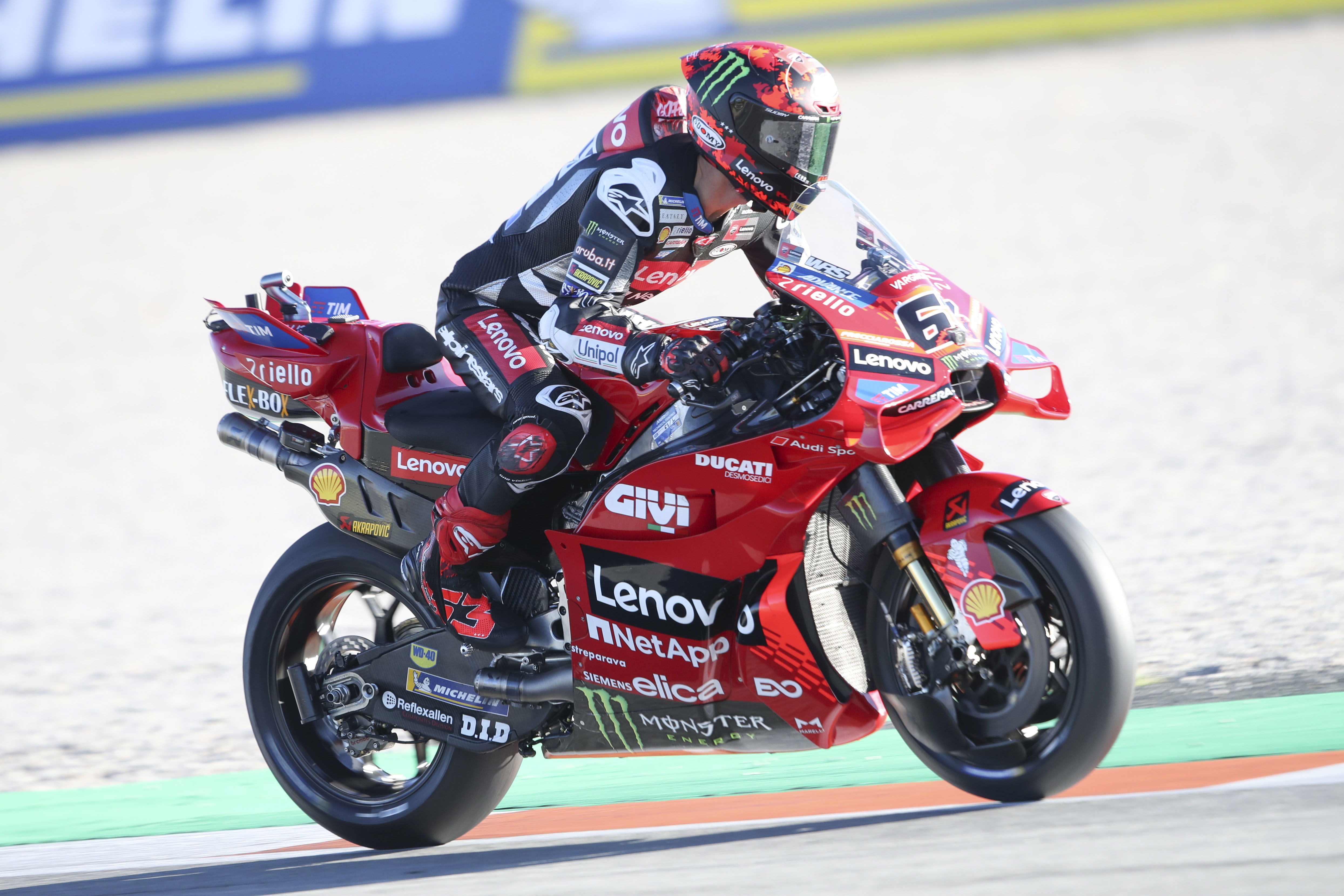 Francesco Bagnaia makes progress in Valencia MotoGP test: “The feeling was better”