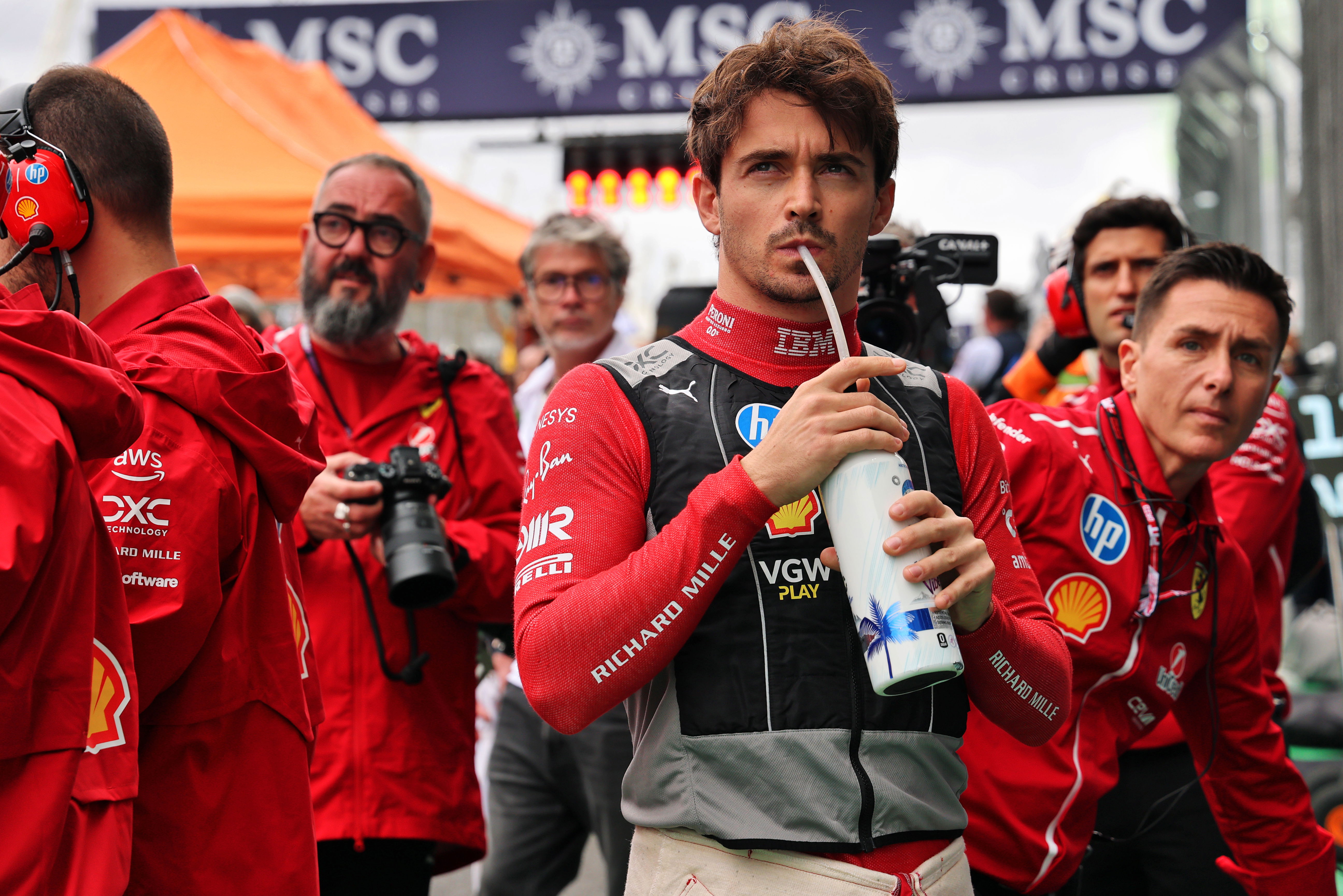 Charles Leclerc calls for Ferrari “unity” after chairman John Elkann’s comments