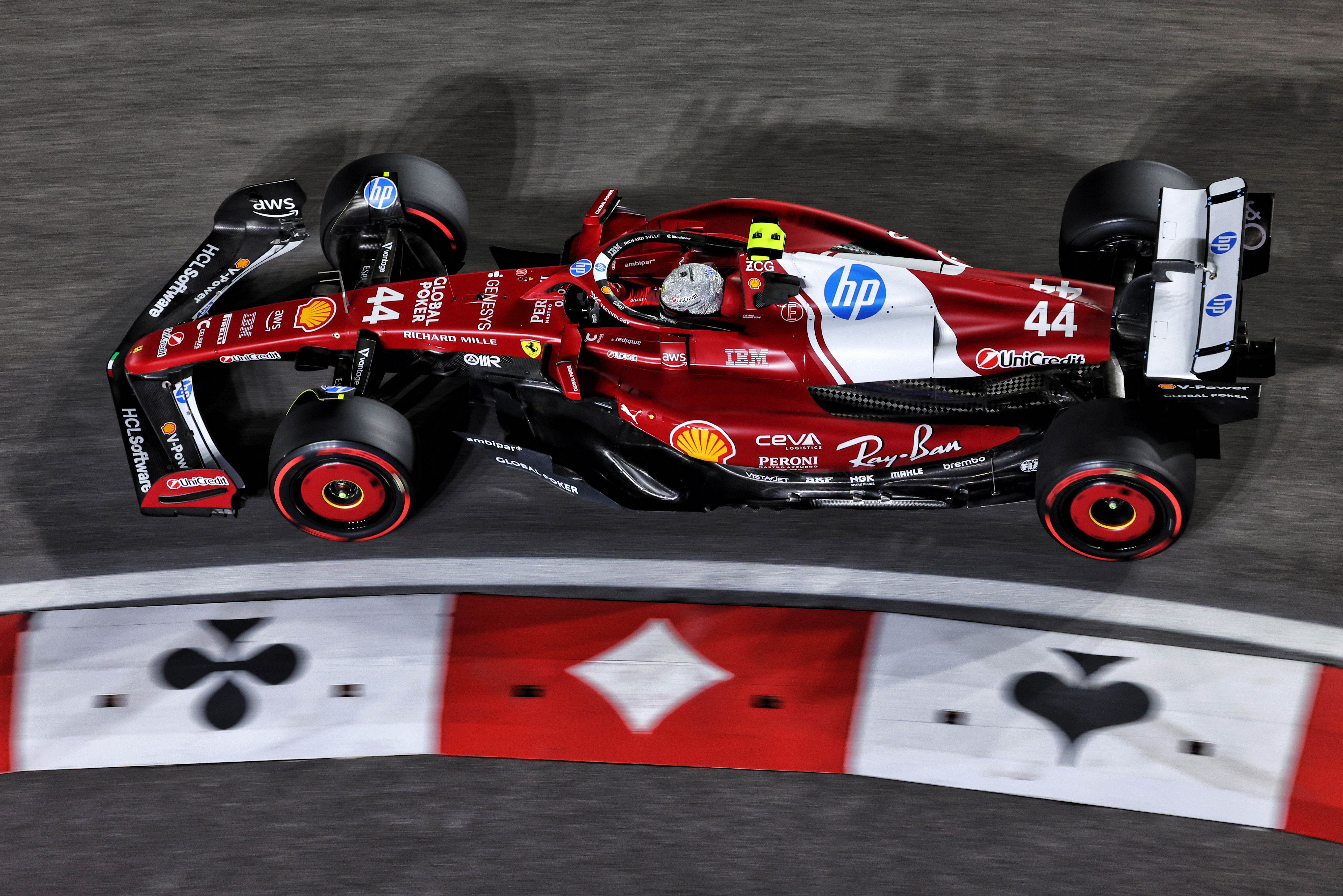 Ferrari “not in a bad place” amid four-way F1 Las Vegas GP battle