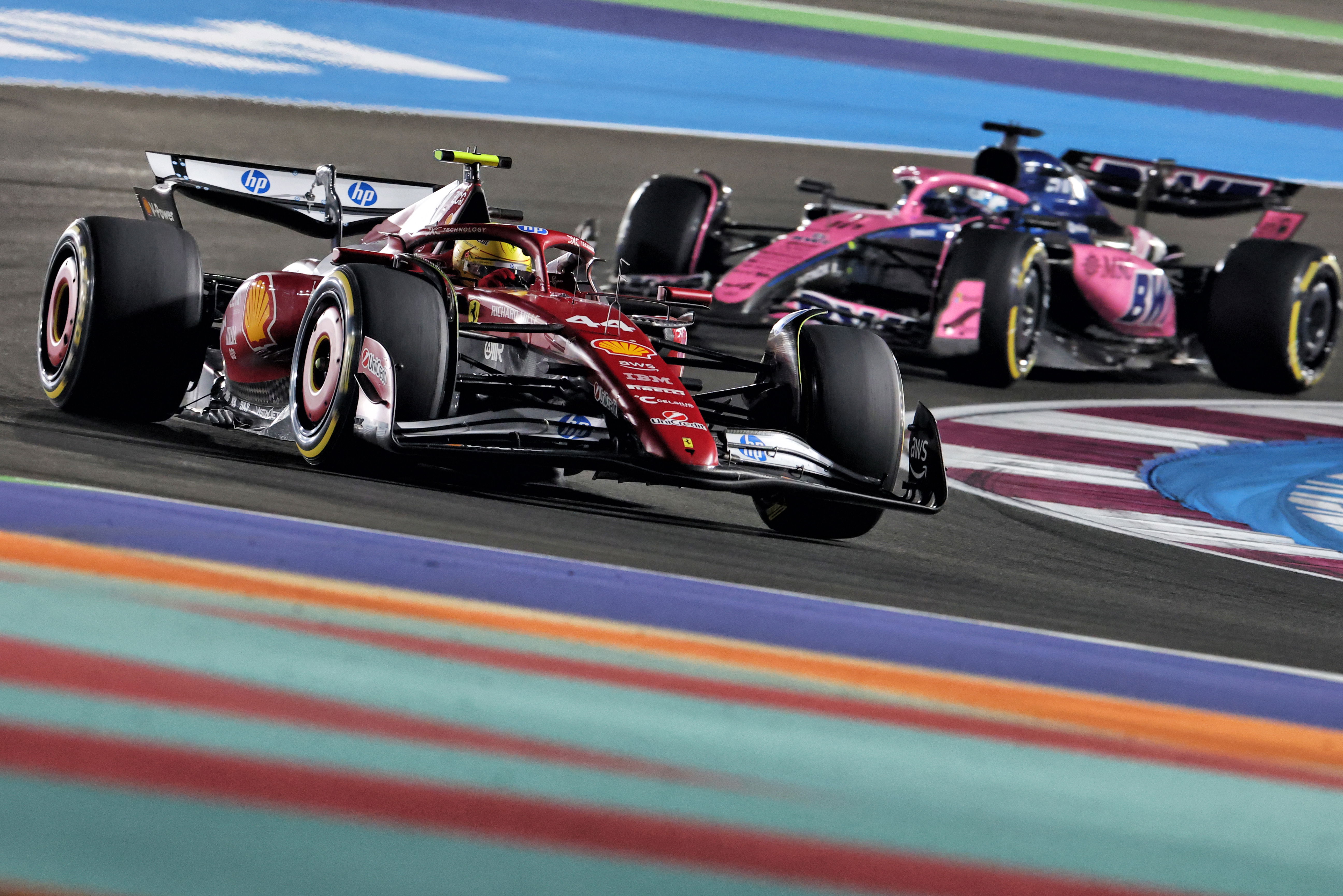 Lewis Hamilton’s worrying team radio remark as Ferrari misery deepens in Qatar GP sprint