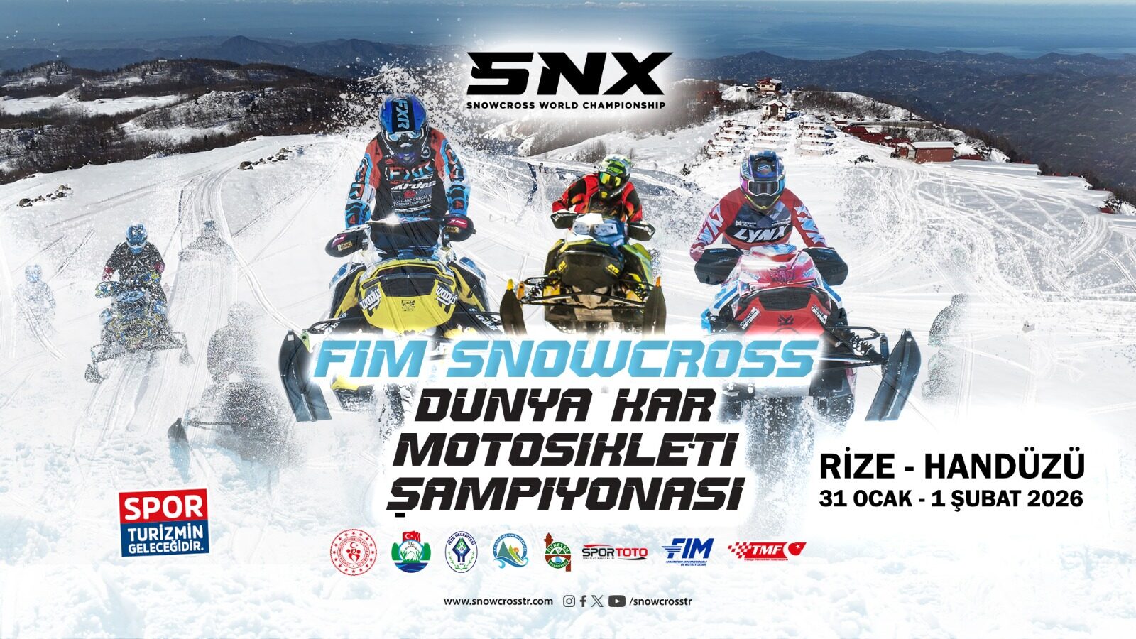 Snowcross’un Zirvesi Rize Handüzü’nde Buluşuyor Snowcross’un Zirvesi Rize Handüzü’nde Buluşuyor