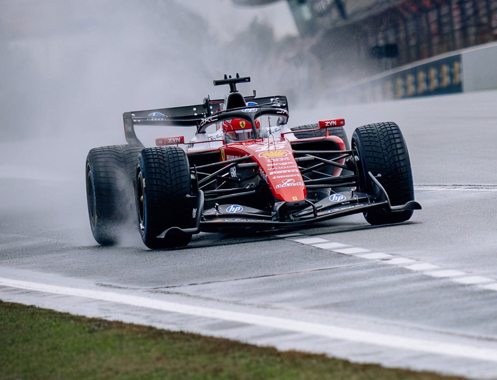 Isack Hadjar crashes Red Bull as Ferrari joins second day of private F1 test