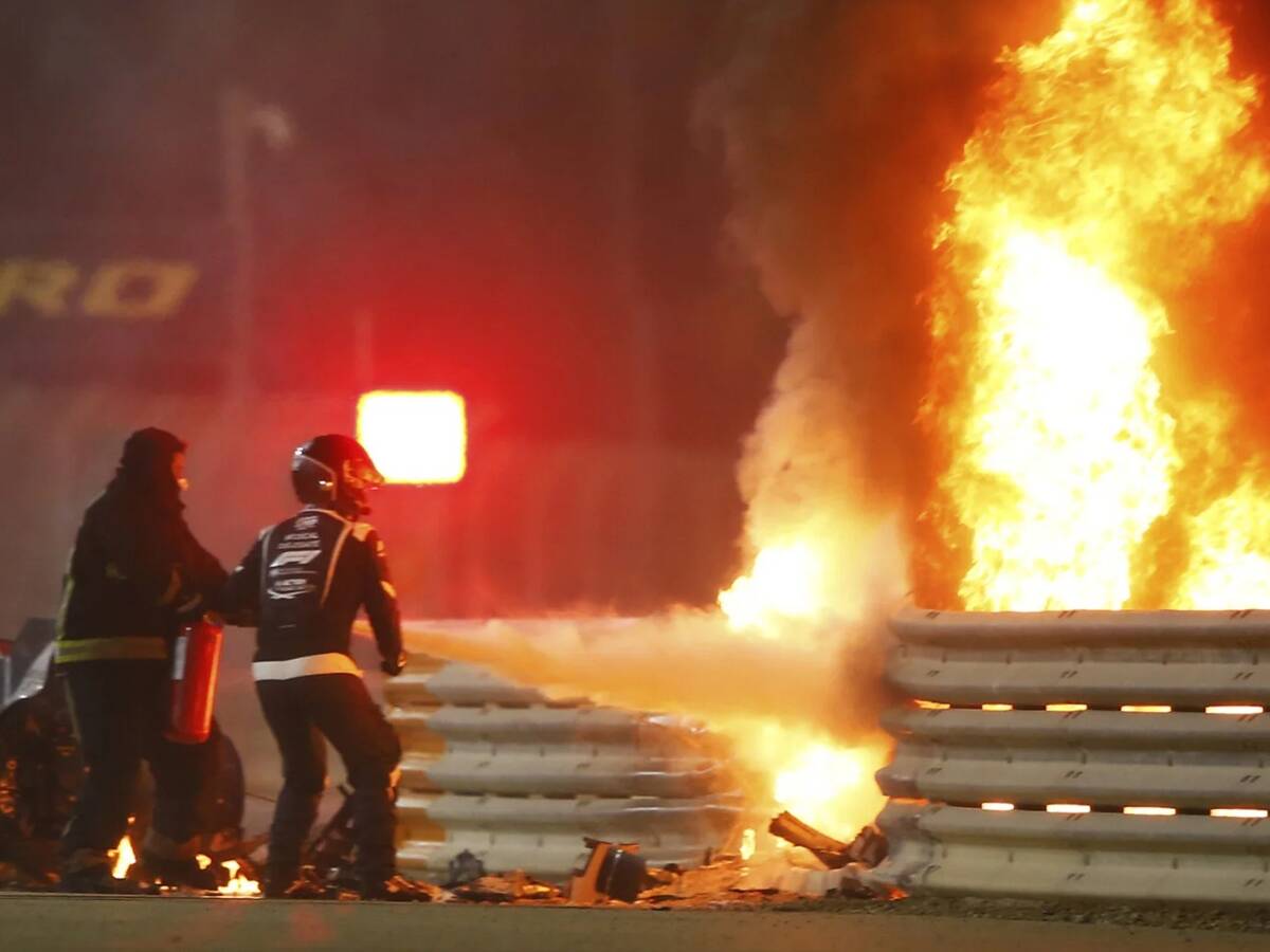 “Ich dachte, er ist tot”: Haas-Teamchef erinnert sich an Grosjean-Horrorcrash
