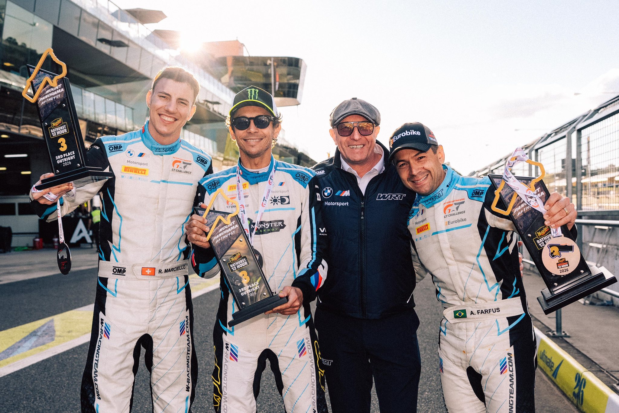 Valentino Rossi third in a Bathurst 12 Hours marred by serious incidents Valentino Rossi third in a Bathurst 12 Hours marred by serious incidents