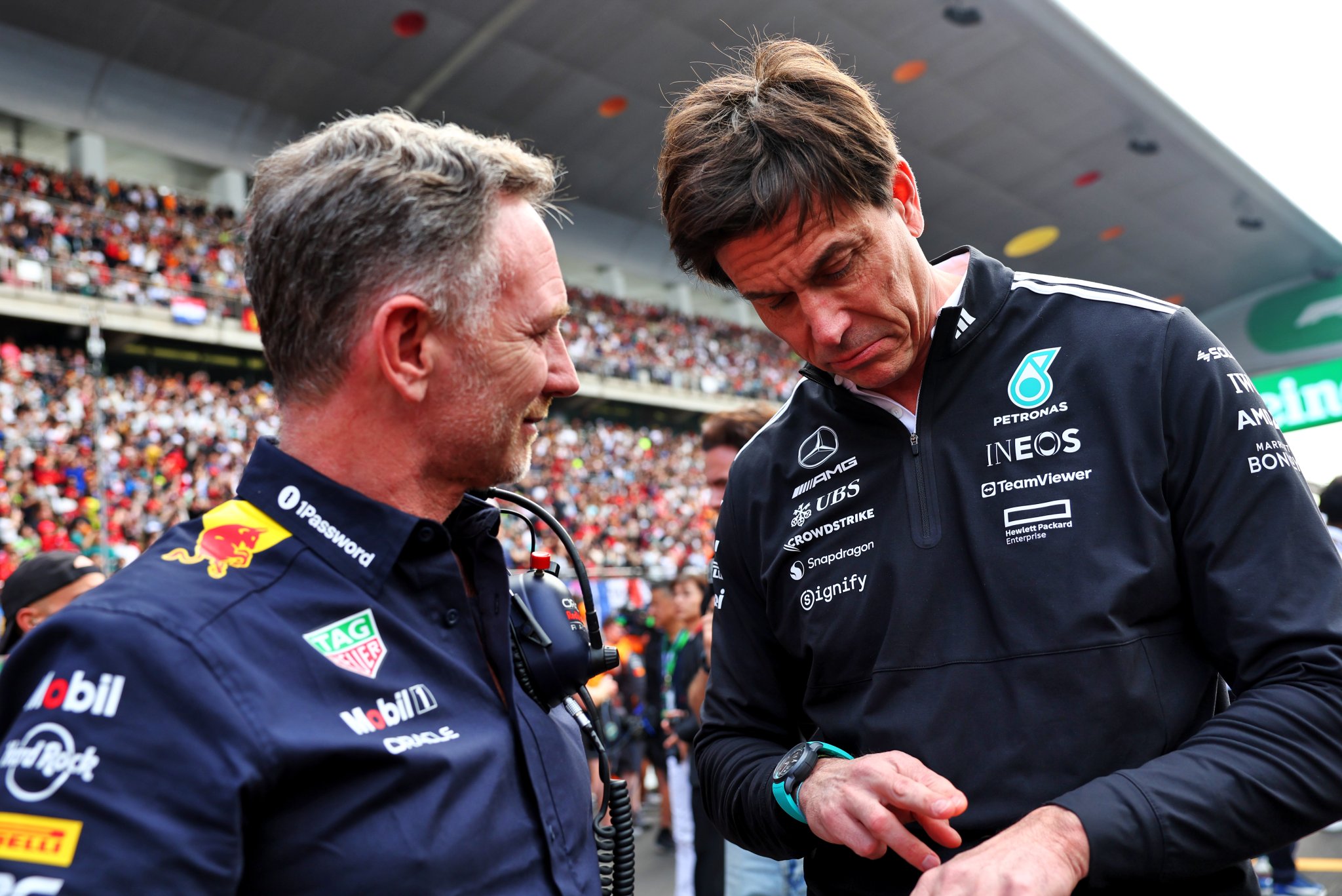 What Toto Wolff texted F1 rival Christian Horner after Red Bull axe What Toto Wolff texted F1 rival Christian Horner after Red Bull axe