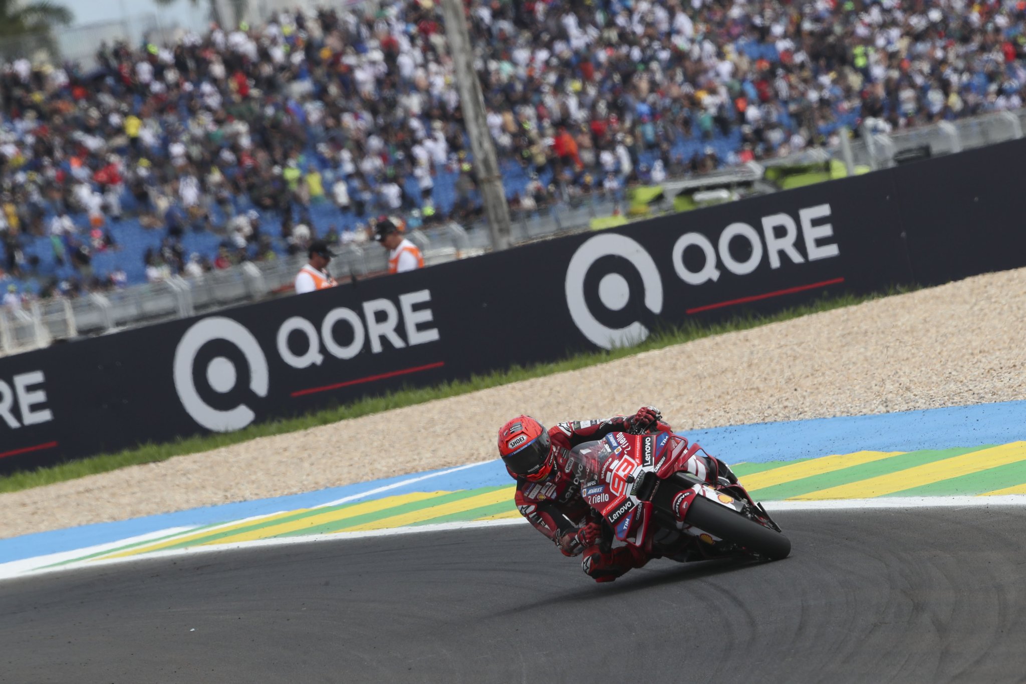 Marc Marquez victorious in hard fought Brazilian MotoGP Sprint Marc Marquez victorious in hard fought Brazilian MotoGP Sprint