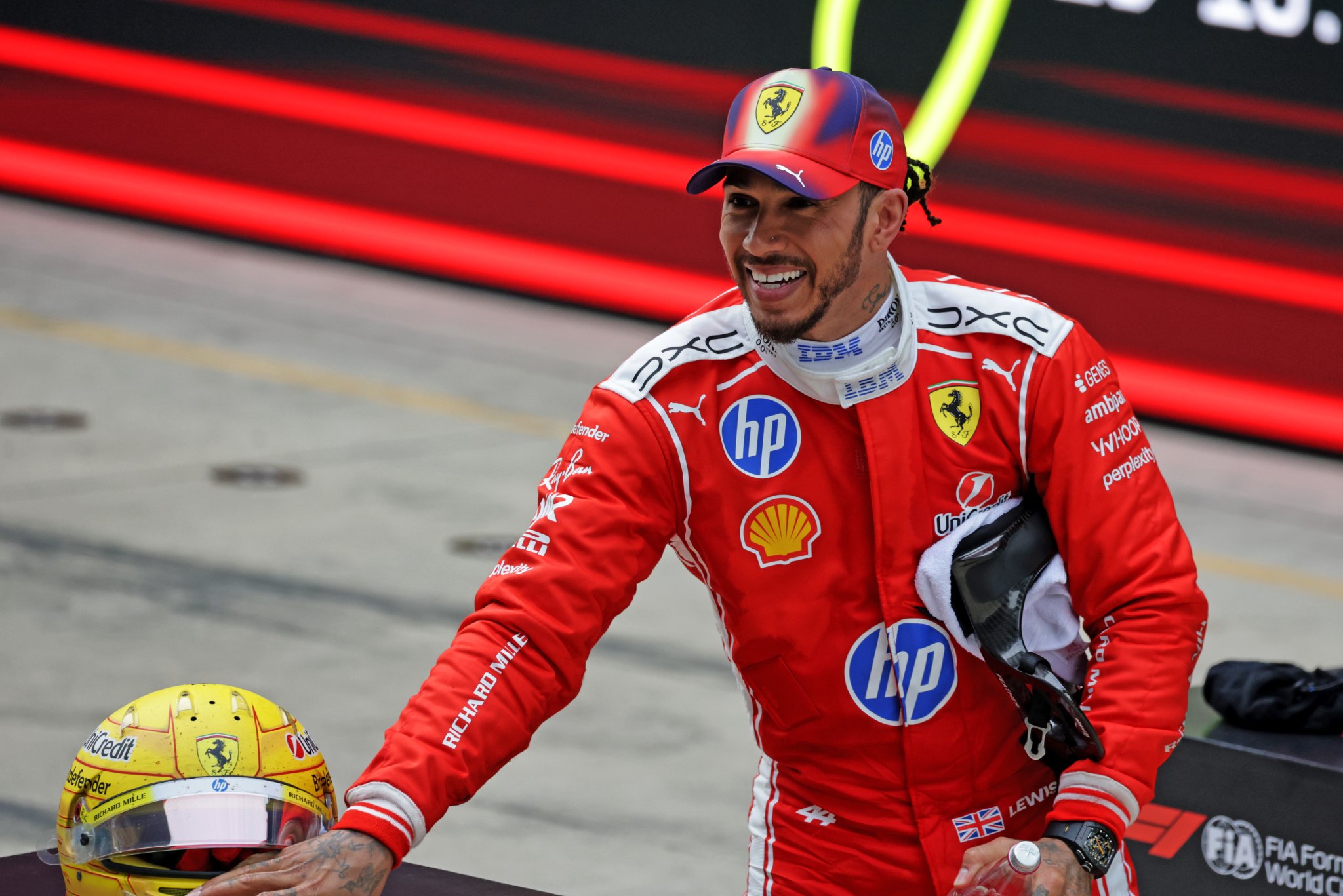 Lewis Hamilton follows up first Ferrari podium with Oscars win for F1 movie