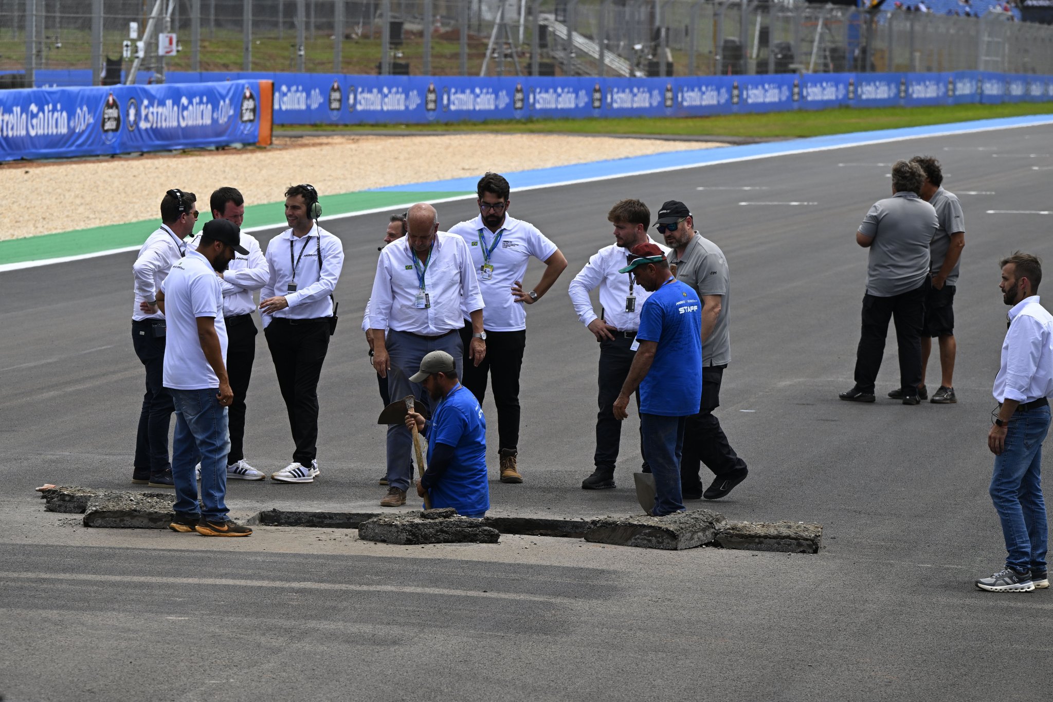 Repair works begin at Brazil MotoGP track after surface issues Repair works begin at Brazil MotoGP track after surface issues