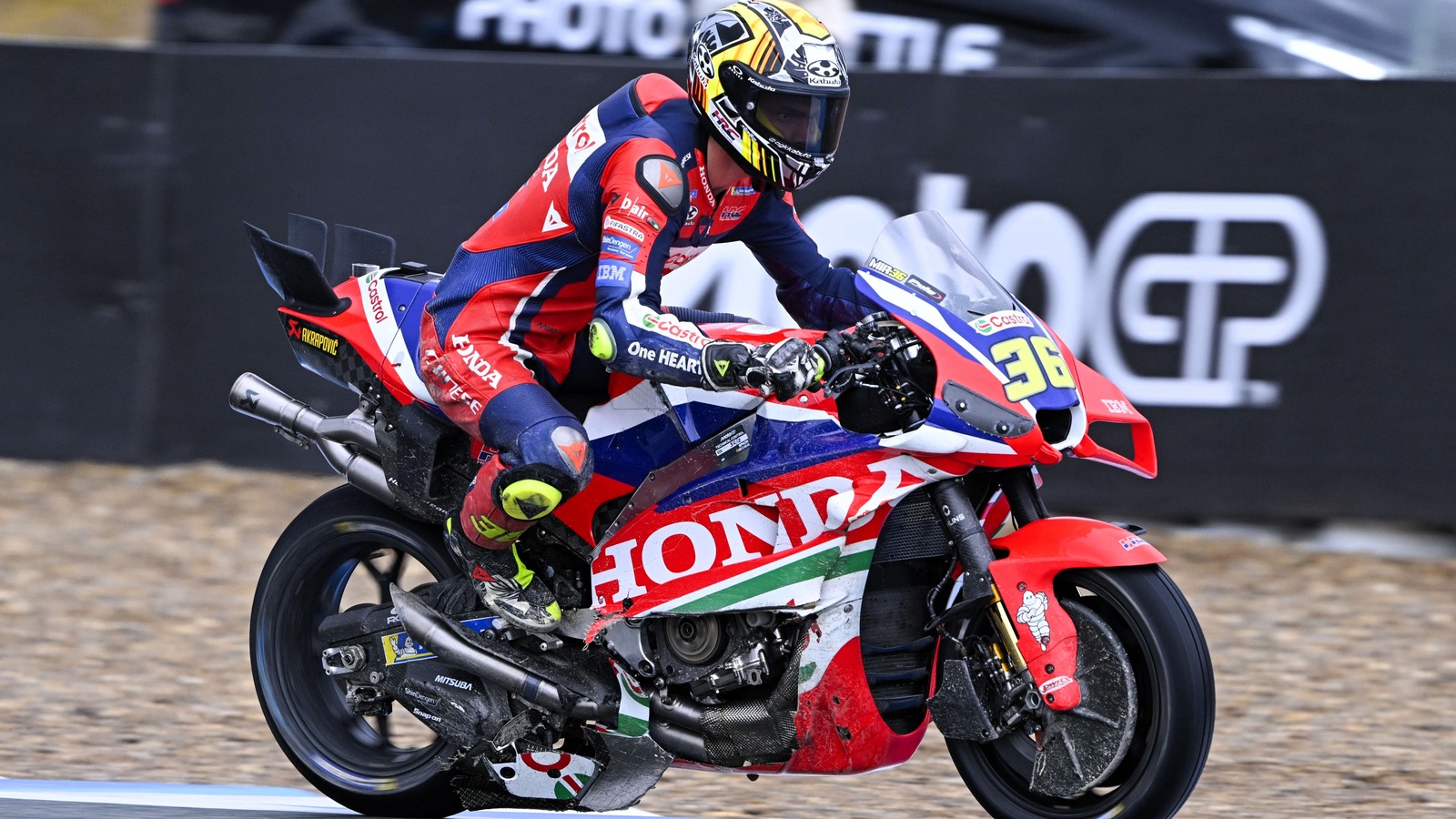 Joan Mir penalised for ignoring black-and-orange flags at Jerez MotoGP