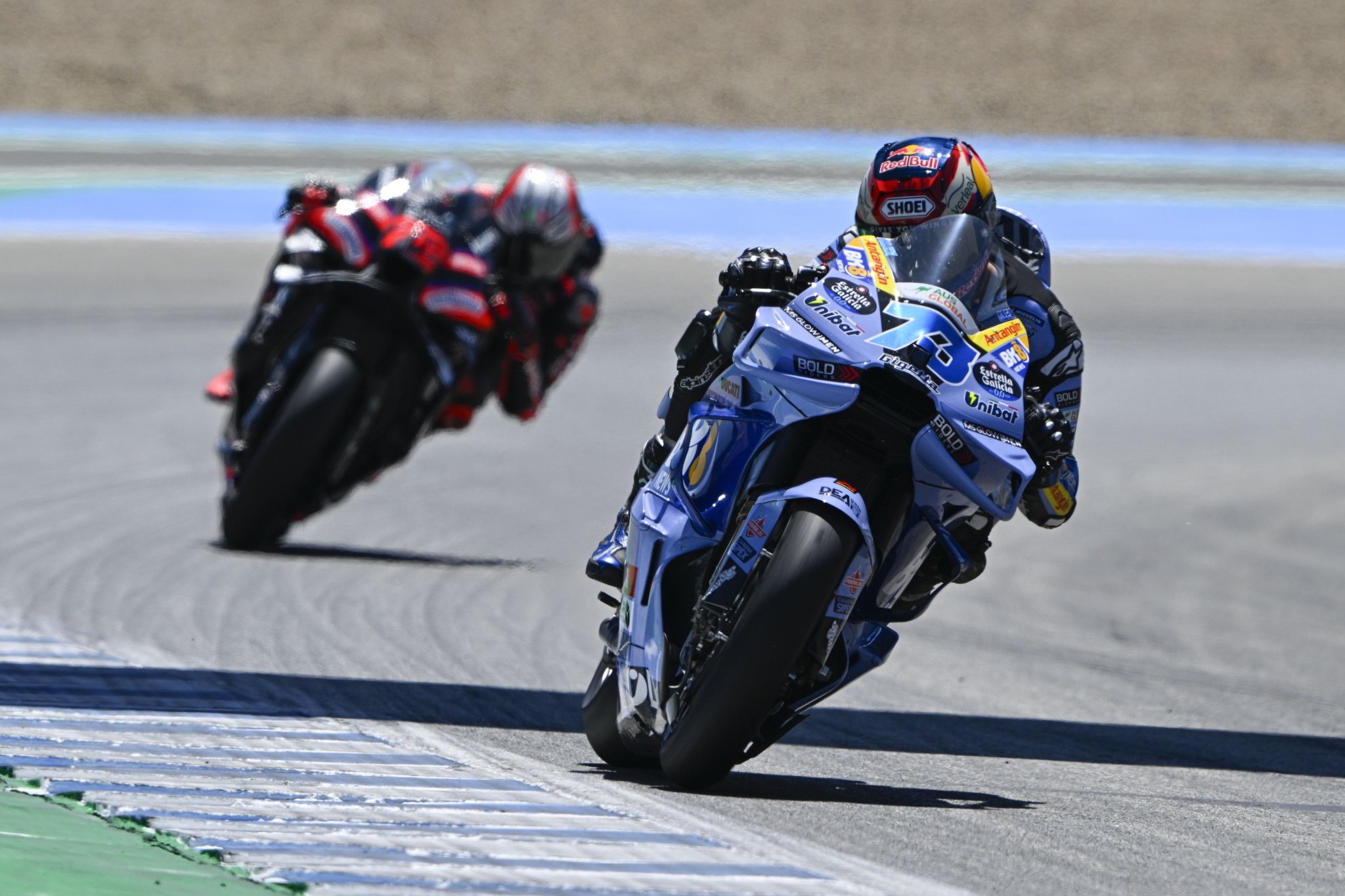 Marc Marquez crashes as Alex Marquez dominates Jerez MotoGP