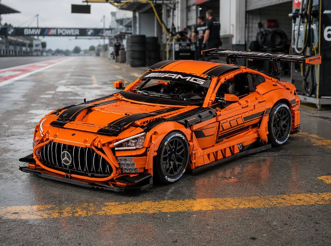 Ein Mercedes-AMG GT3 aus 5.466 Teilen: Das Klemmbaustein-Experiment