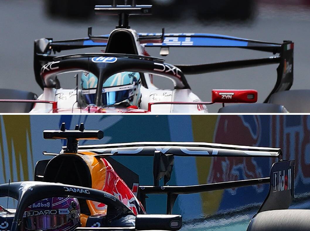 Formula 1: Die Macarena-Heckflügel von Ferrari und Red Bull im Vergleich