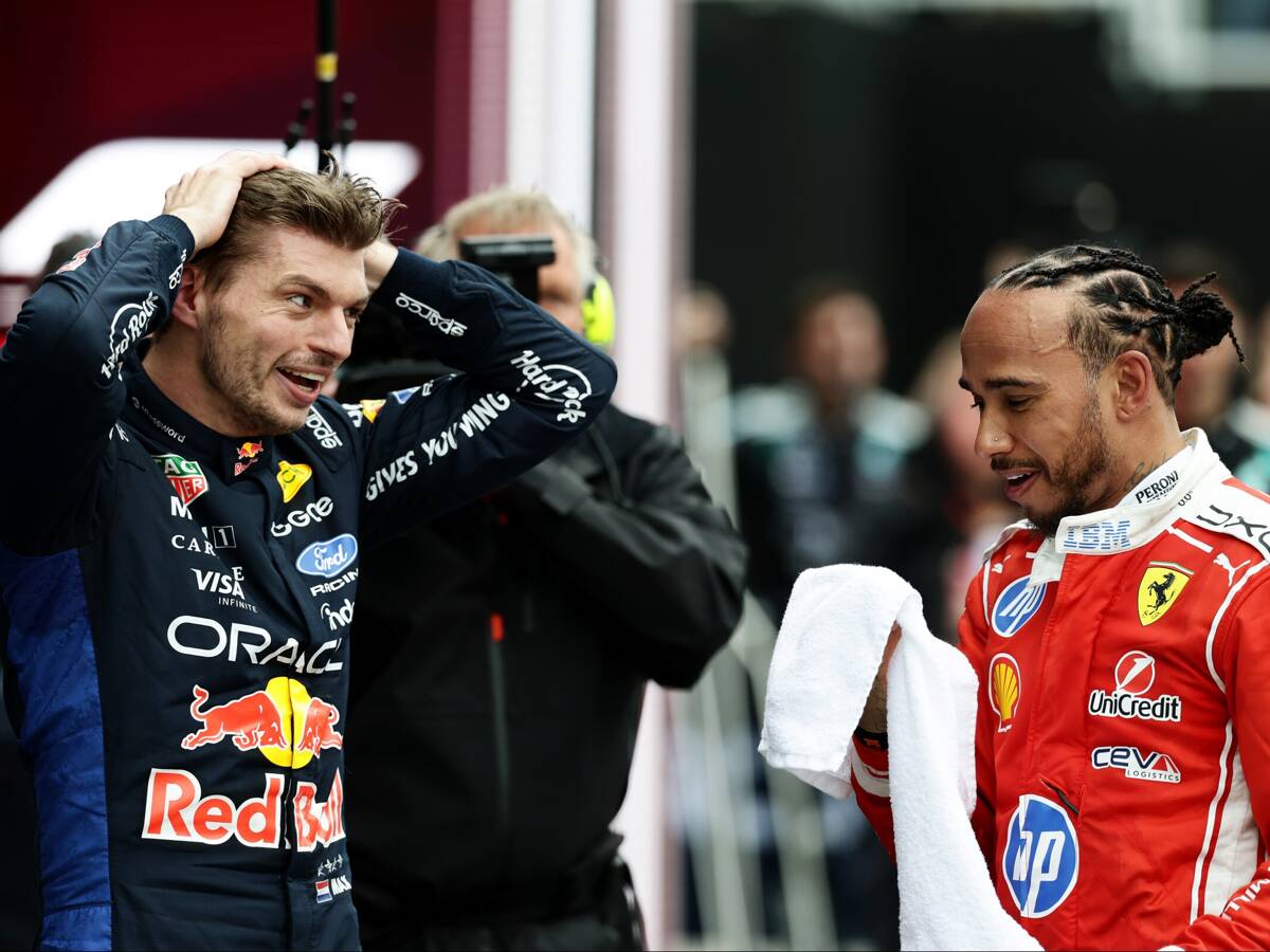 “Konnte dich nicht abschütteln”: Hamilton-Verstappen-Plausch geht viral “Konnte dich nicht abschütteln”: Hamilton-Verstappen-Plausch geht viral