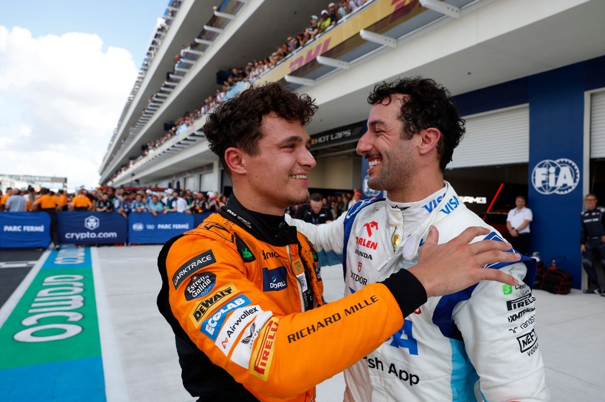 Norris, Indy500’de Ricciardo ile bir araya geldi Norris, Indy500’de Ricciardo ile bir araya geldi